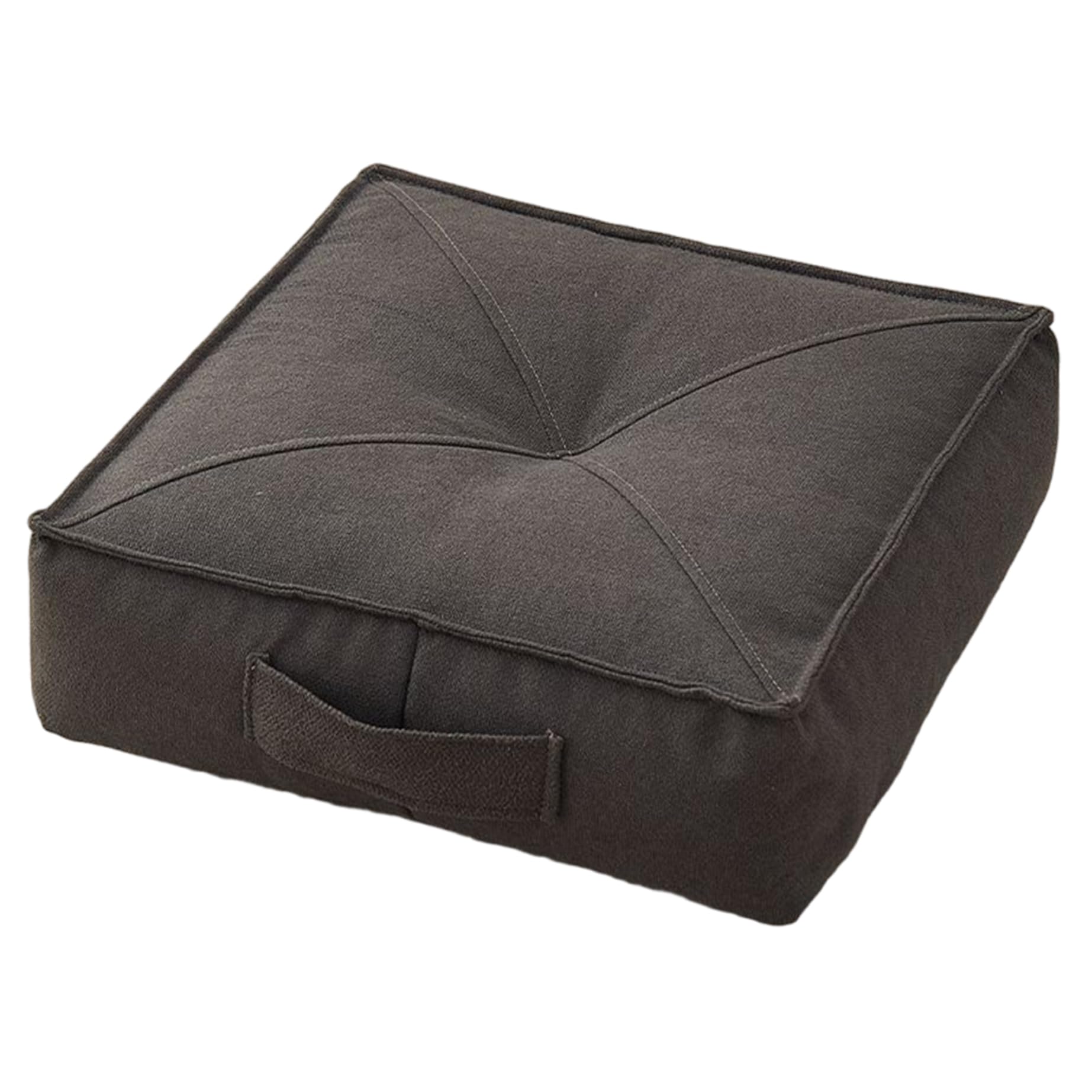 Coussin de siège de chaise extra épais 16x16x6 carré imperméable avec poignée