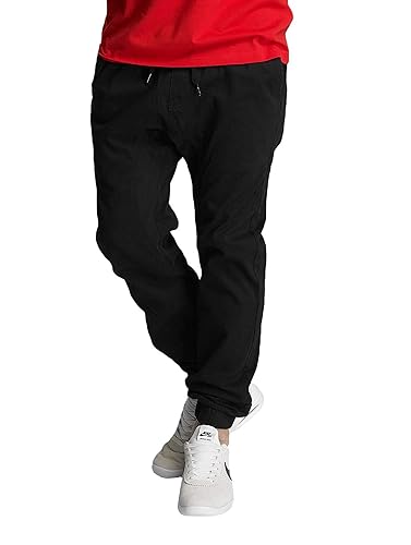 Southpole Mens Basic Stretch Twill Jogger Pants - Reg and Big & Tall Sizes - 3X-Large - Black