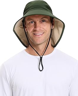 Solbari Unisex Trekker Sun Hat UPF 50+ | Lightweight, breathable sun hat with neck cape and side mesh ventilation for hiking, travel and outdoor adventures