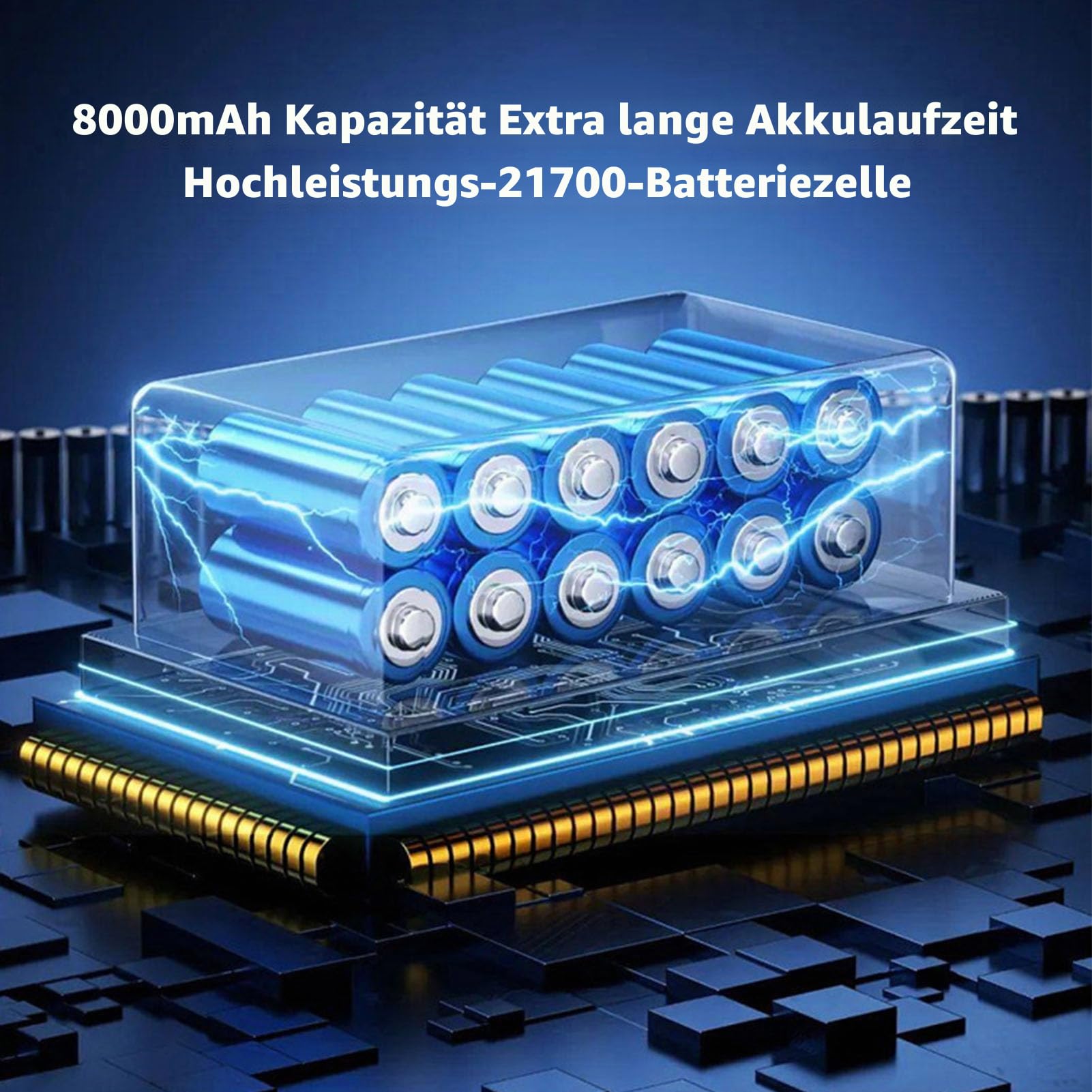 Auto-Gebläse, X64 Thunder Jet Dry, 8000 MAh Auto-Gebläse Zum Trocknen, 11-Blatt-Mini-Turbo-Lüfter, 64-mm-Luftgebläse mit Bürstenlosem Motor, Starker Gebläsetrockner, Elektrischer