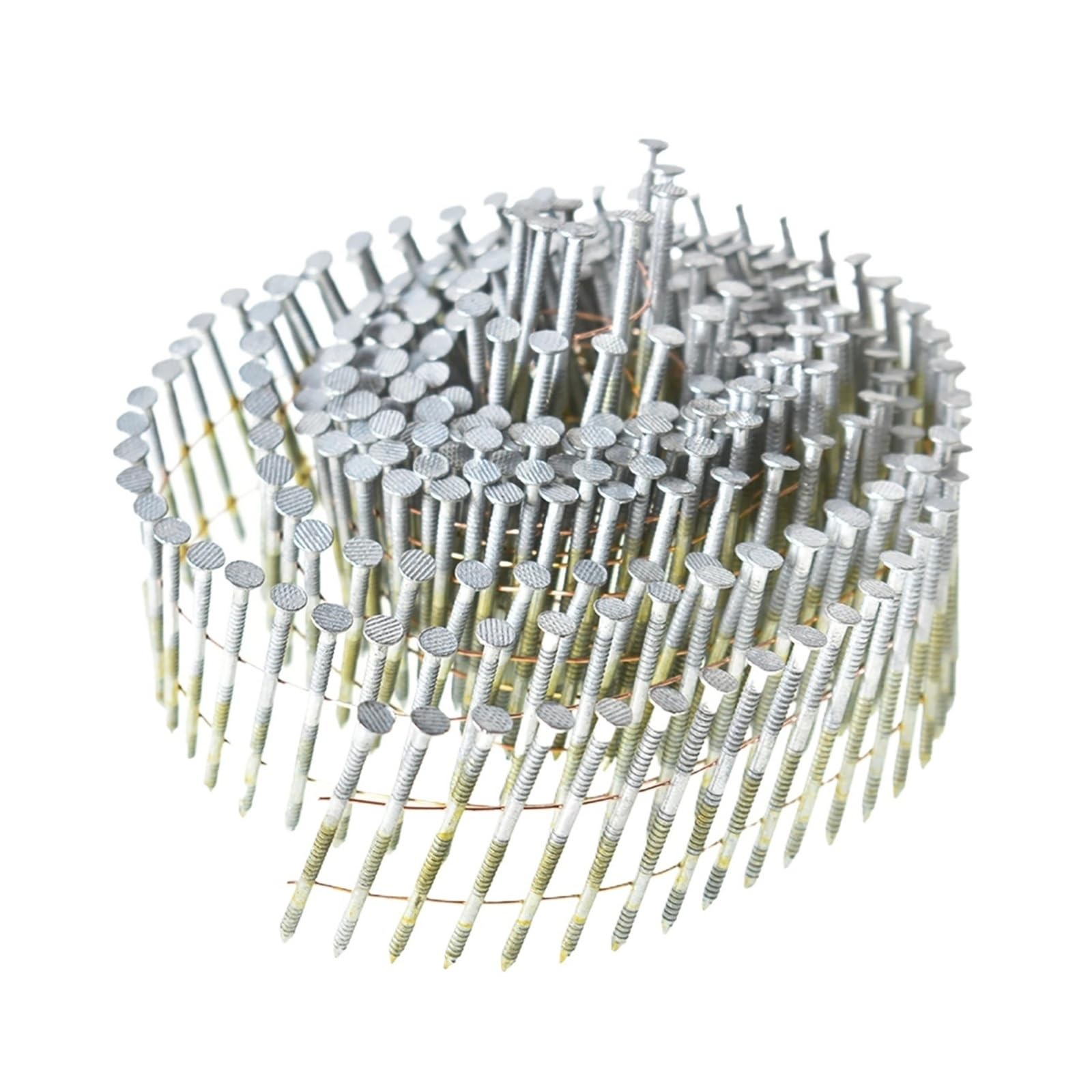 Paquete de 3600 clavos for revestimiento de 1-3/4 "x 0,092" bobina de alambre intercalada de 15 grados cabeza redonda completa