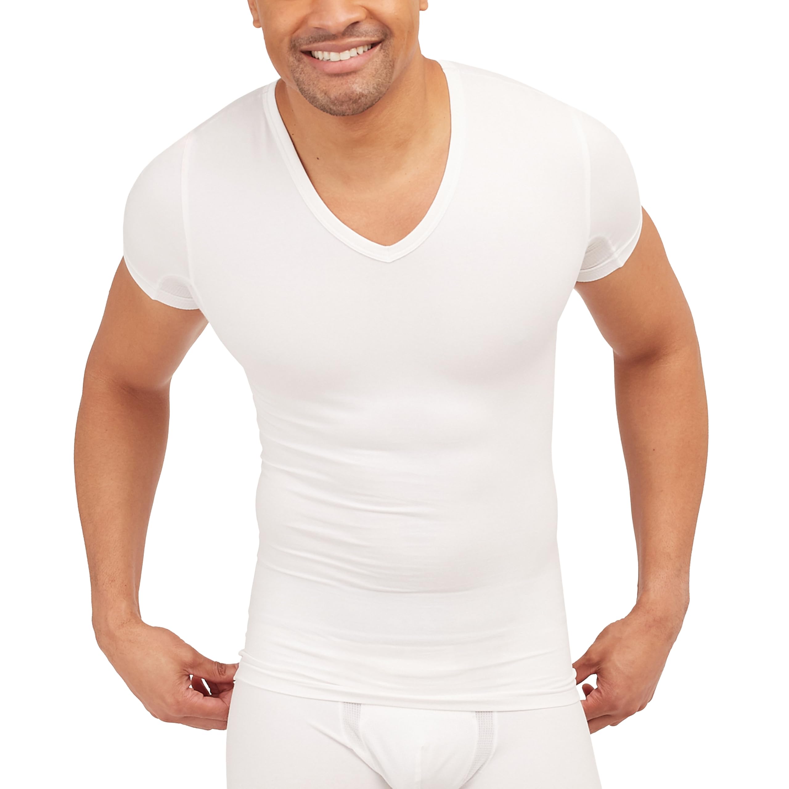 SPANX Men's Sculpt Cotton V-Neck