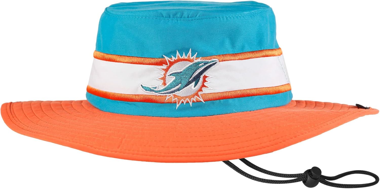 NFL Team Logo Floral Sport Outdoor Sun Bucket Boonie Hat