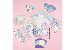 WERNNSAI 69-Piece Unicorn Stationery Set for Girls