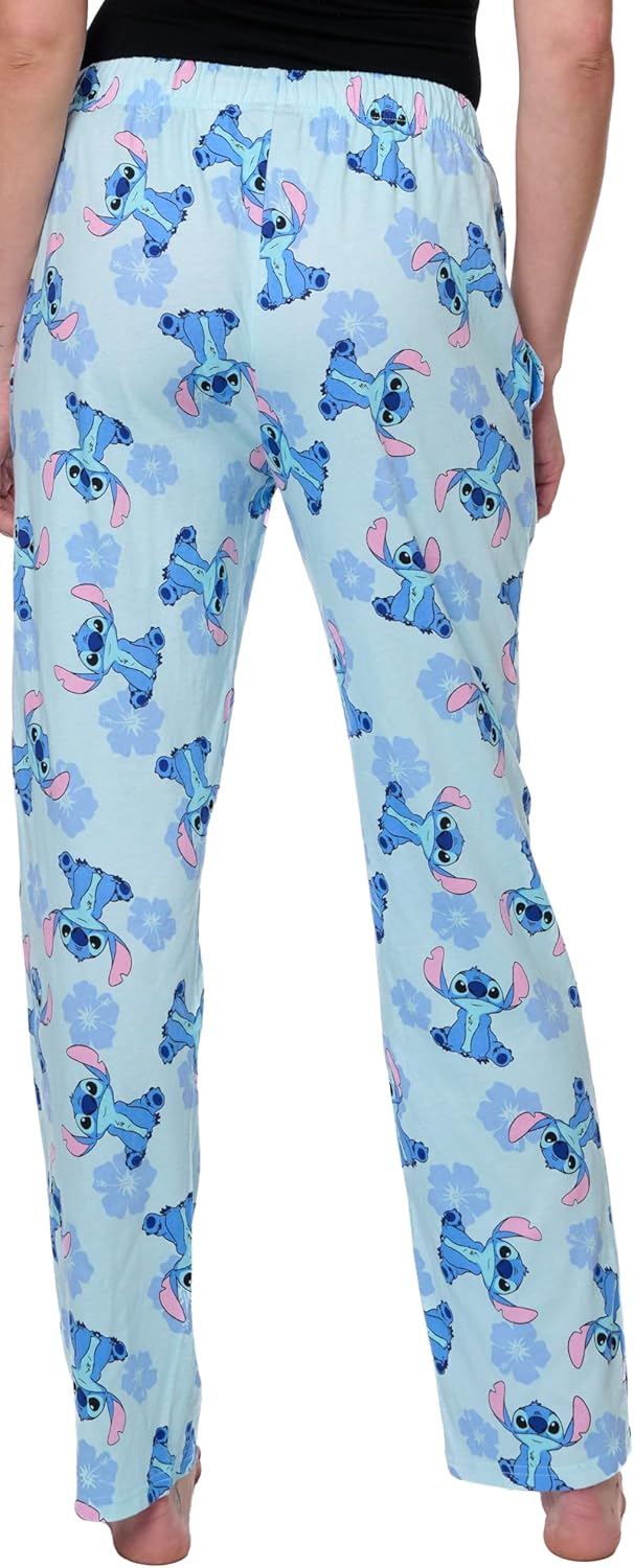 Disney Womens Lounge Pants Pajama Bottoms All Over Print Cotton - Image 2