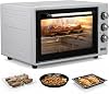 AKEL AF930L 45 Liter Maxi Oven with Lamp, Thermostat and Clock (Grey)