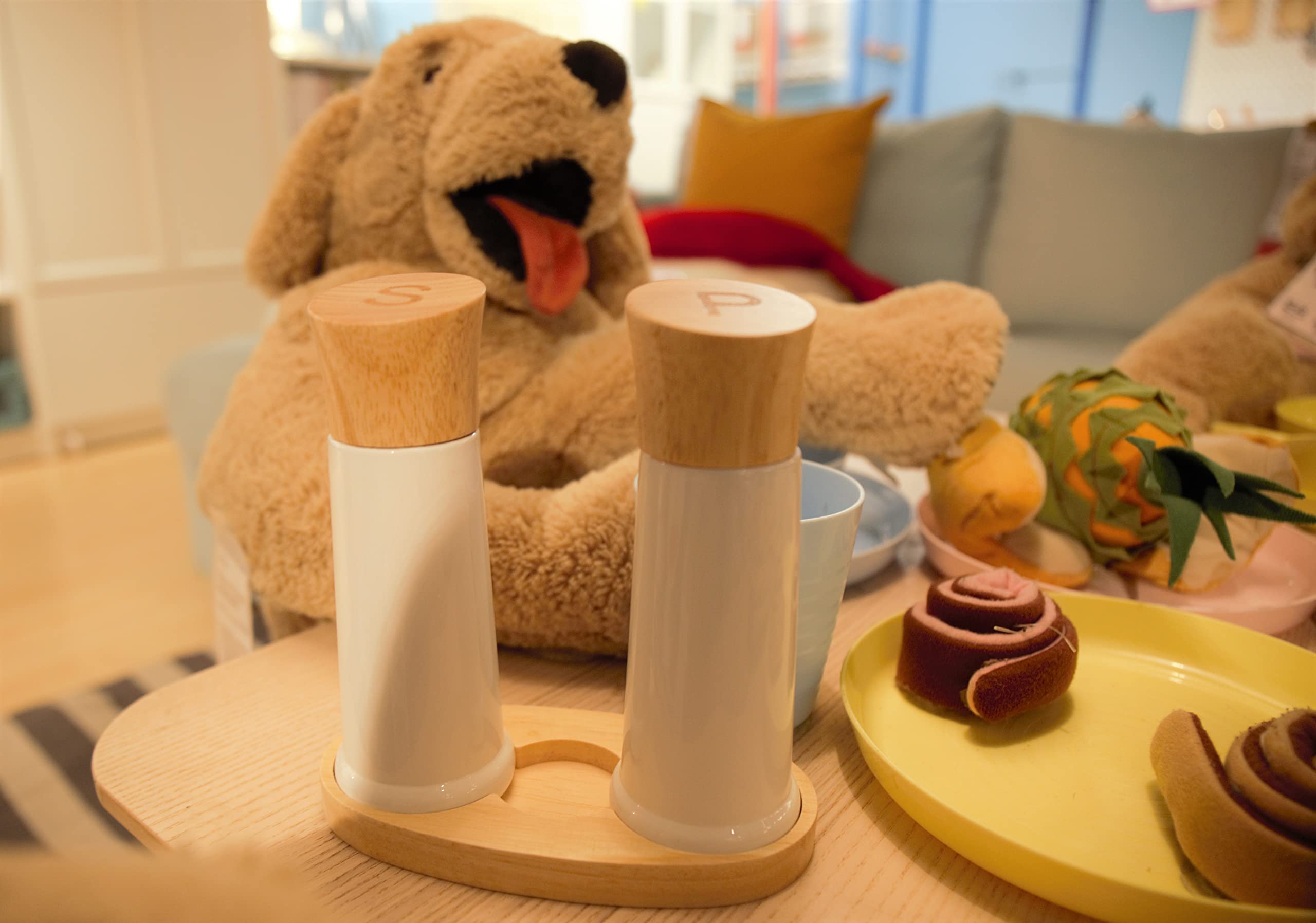 Amazon.co.jp: Tessie & Jessie ホワイト木製ペッパーグラインダー