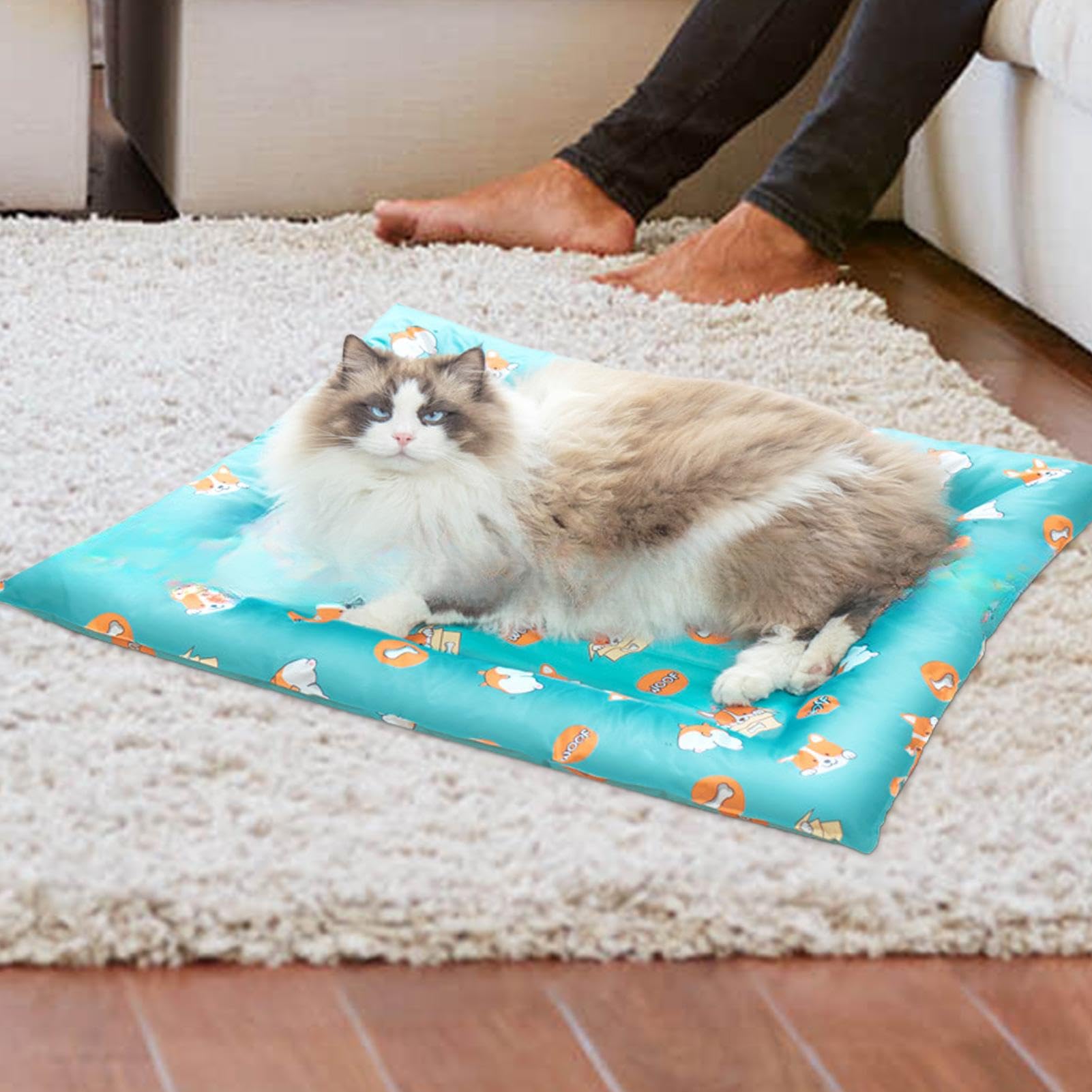 Tappetino refrigerante per cani, tappetino rinfrescante per animali domestici, tappetino per il ghiaccio, per l'estate, per gatti e cani, tappetino traspirante per l'estate | Tappetino estivo per ghiaccio, cuscino per coperta rinfrescante, cuscino estivo