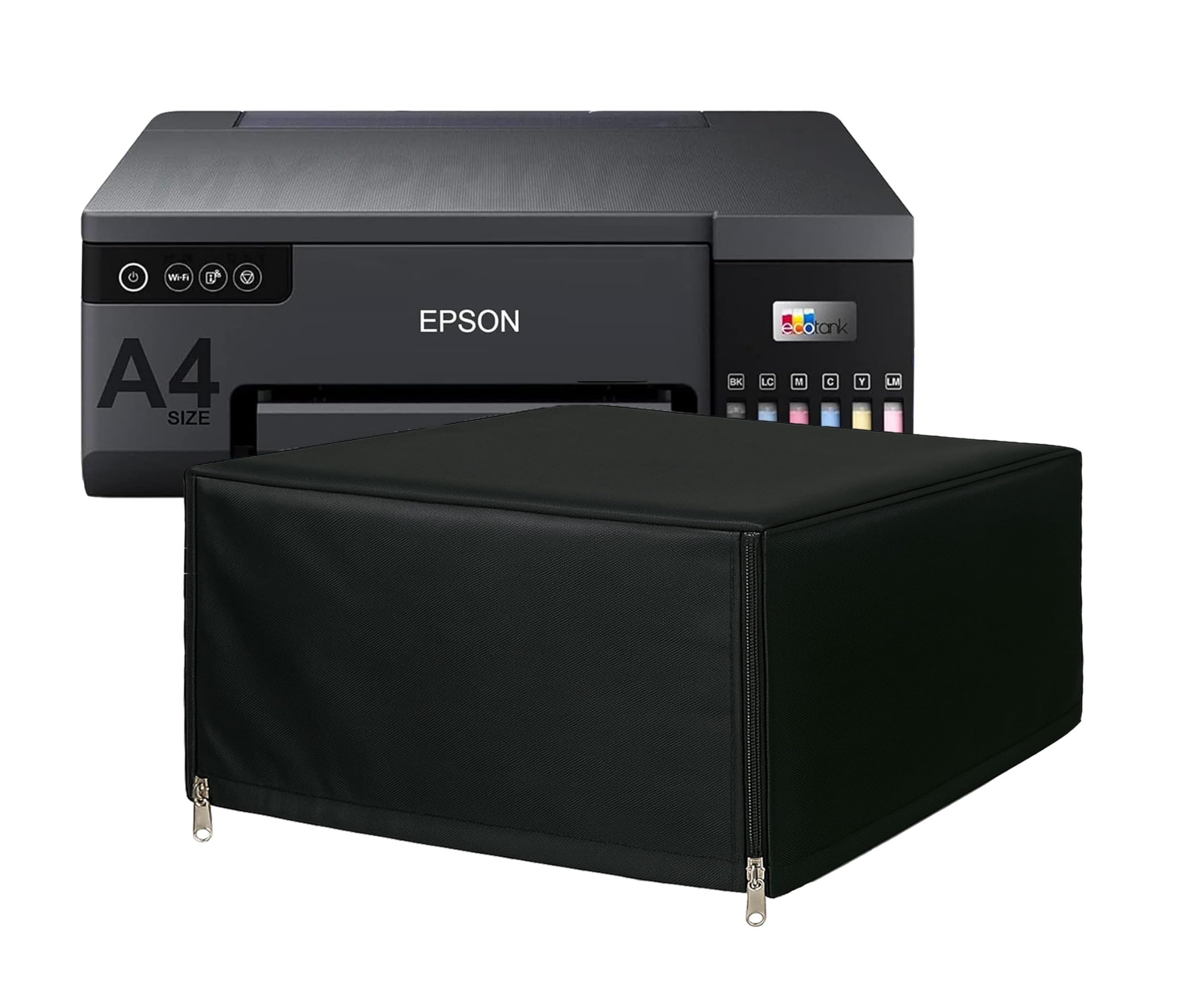 VONBAER Dust Proof & Water Proof Printer Cover for Epson L8050 EcoTankTank Printer – Black / Washable / Durable / Zipper-image-4