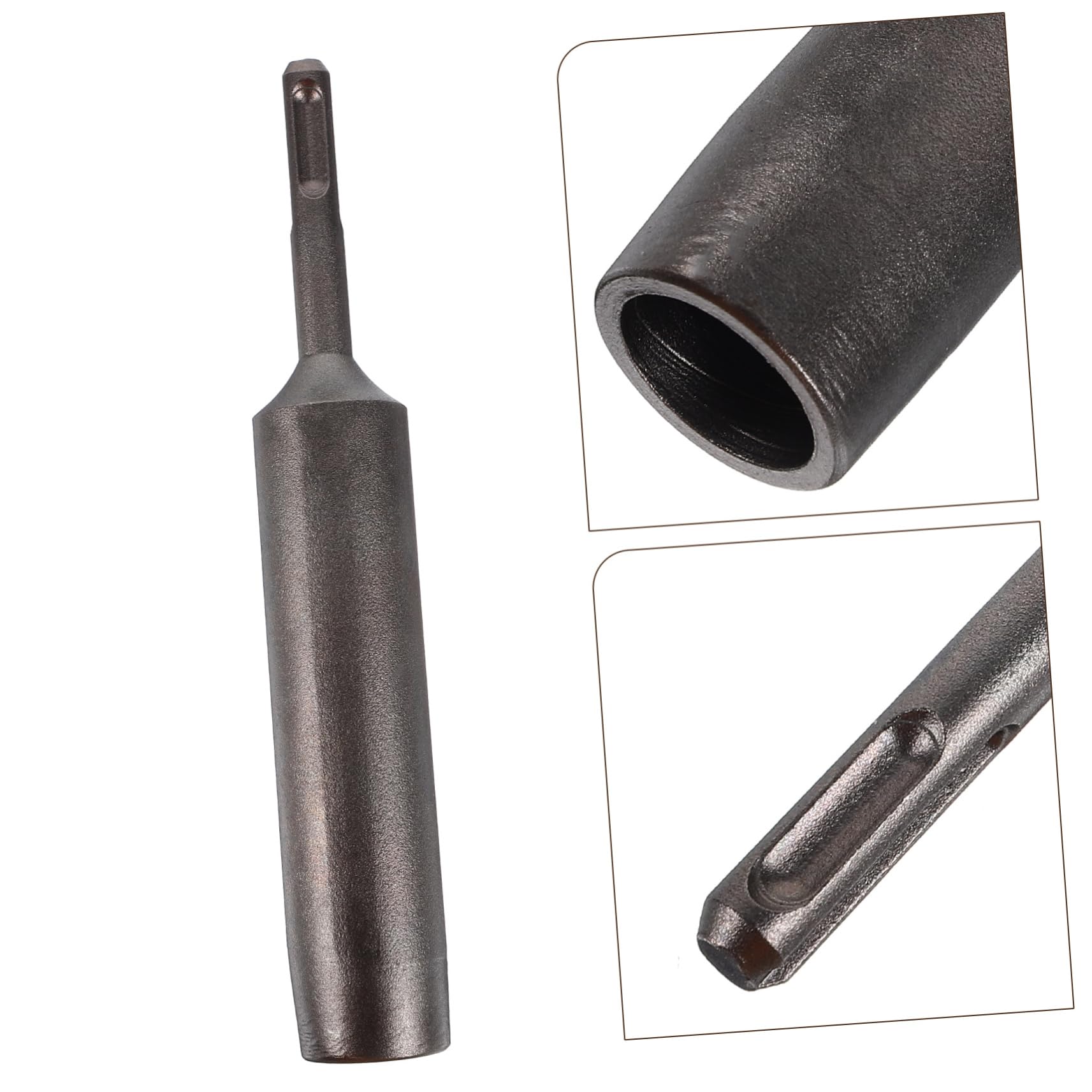 Gatuida - Ground Rod Bit for Hammer Drill 25mm Diameter Steel Material Rotary Hammer Drill Bit Adapter