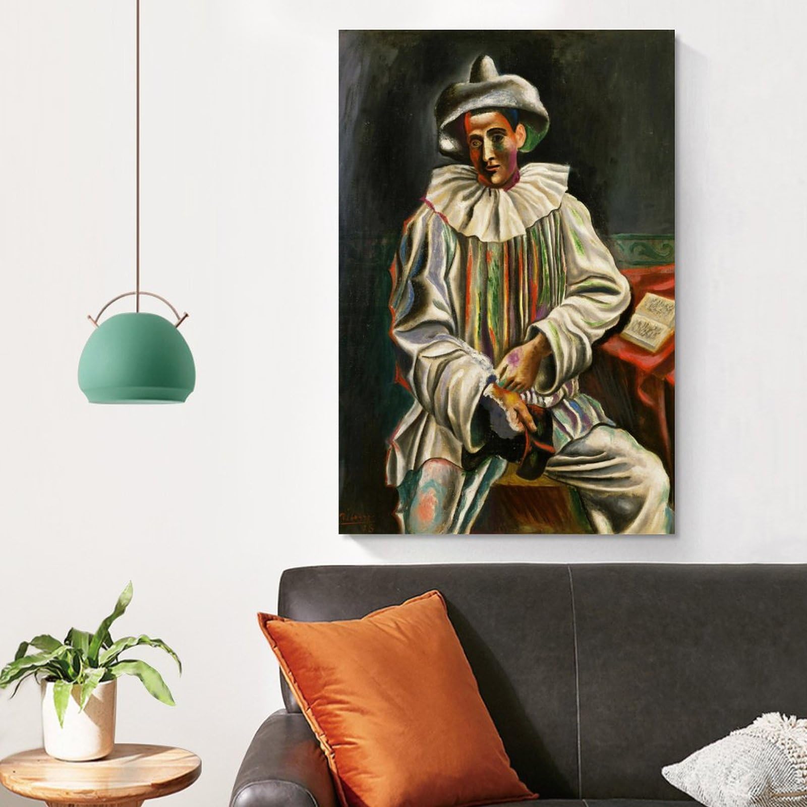 Amazon｜Pablo Picasso パブロ・ピカソ「ピエロ、道化師、1918年