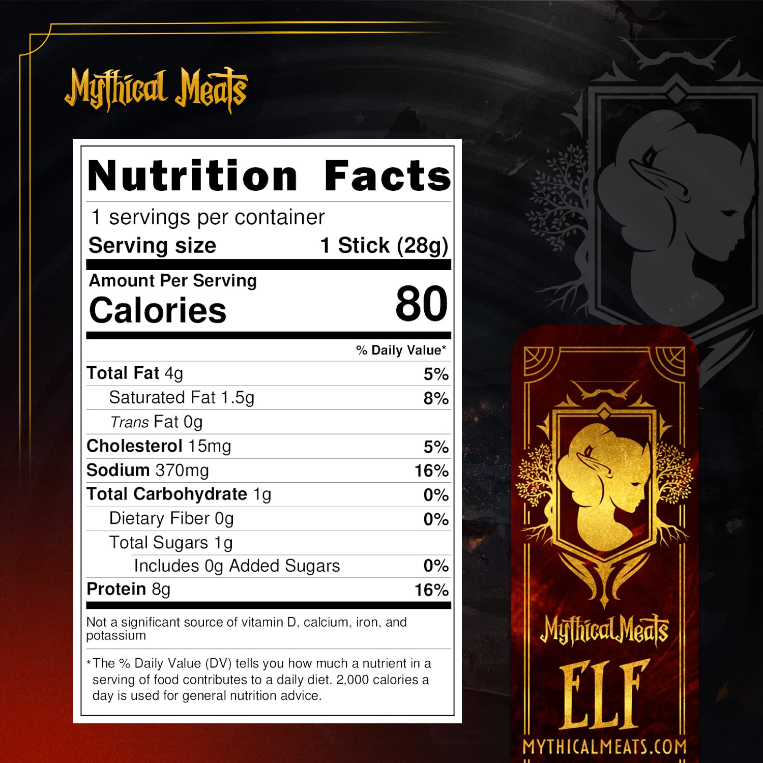 Mythical Meats Humanoid Flavor Elf 12-Pack Snack Sticks – Sweet Pepper Turkey – Dried & Dehydrated Meats Seasoned to Perfection – High Protein Snacks