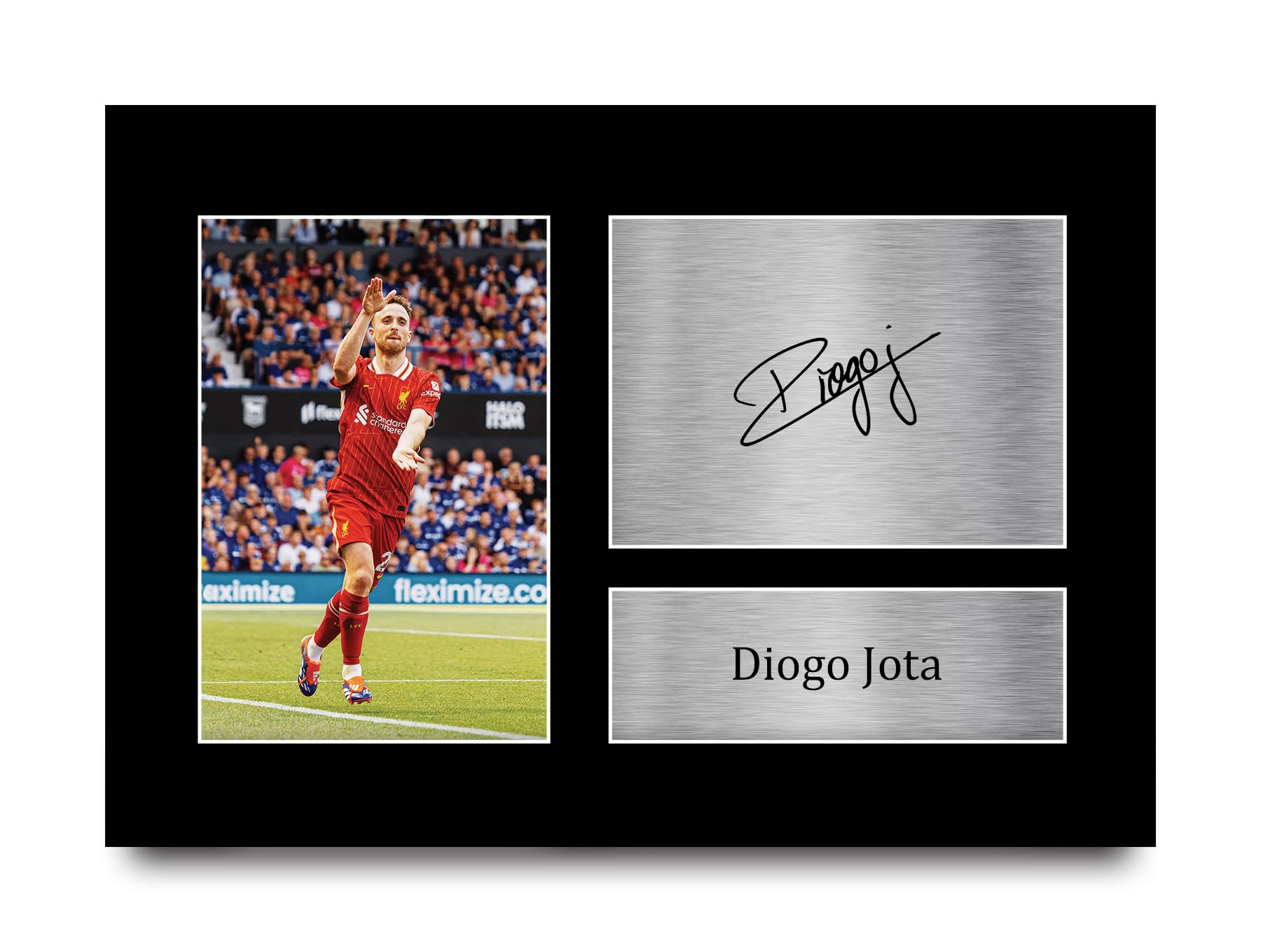 HWC Trading A4 Diogo Jota Liverpool prezenty drukowane podpisany obraz z autografem dla fanów i zwolenników - A4