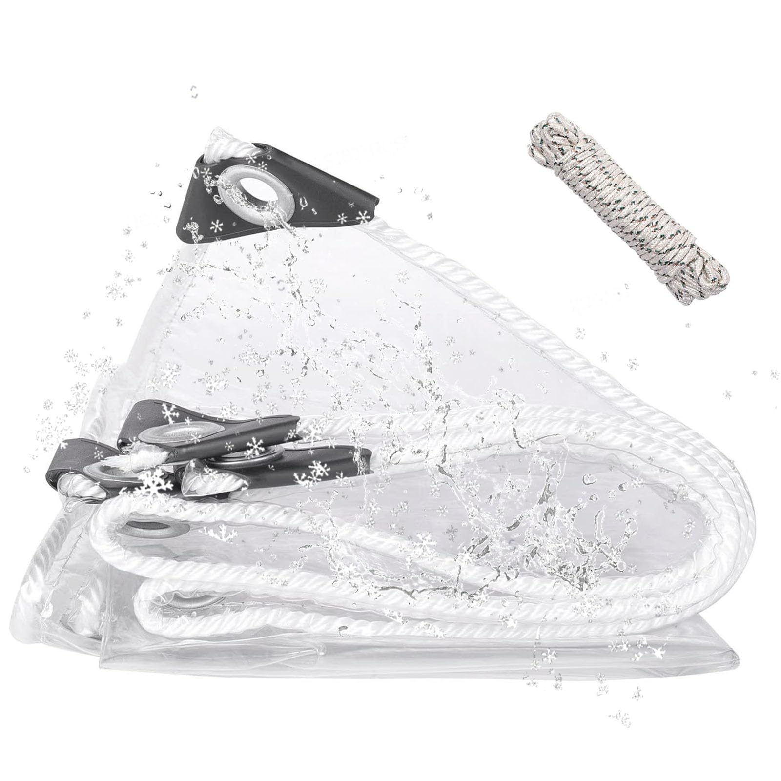 Lona transparente para evitar lluvia y polvo en muebles de exterior