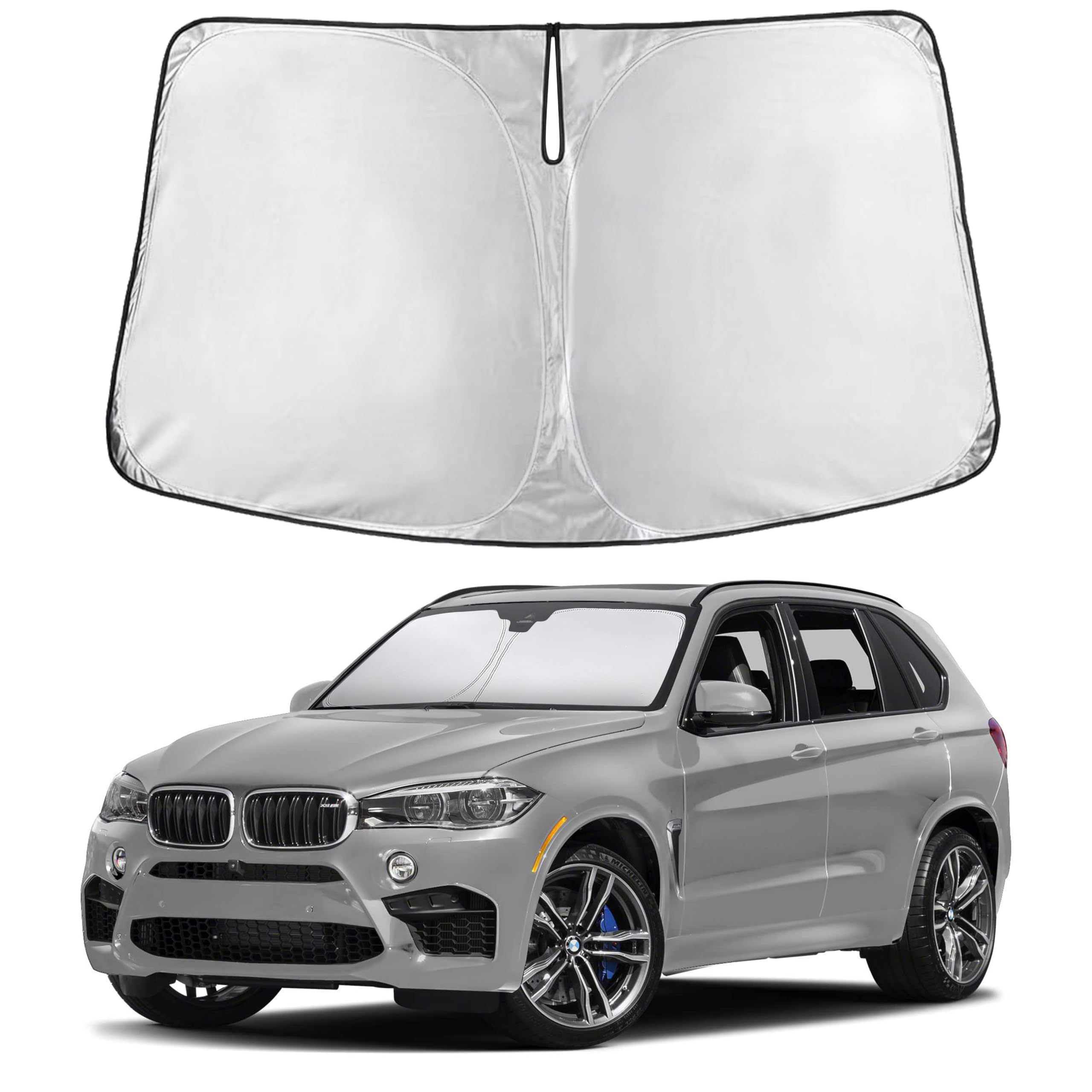 EcoNour Windshield Sun Shade Compatible for BMW X5 2014-2016 2017 2018