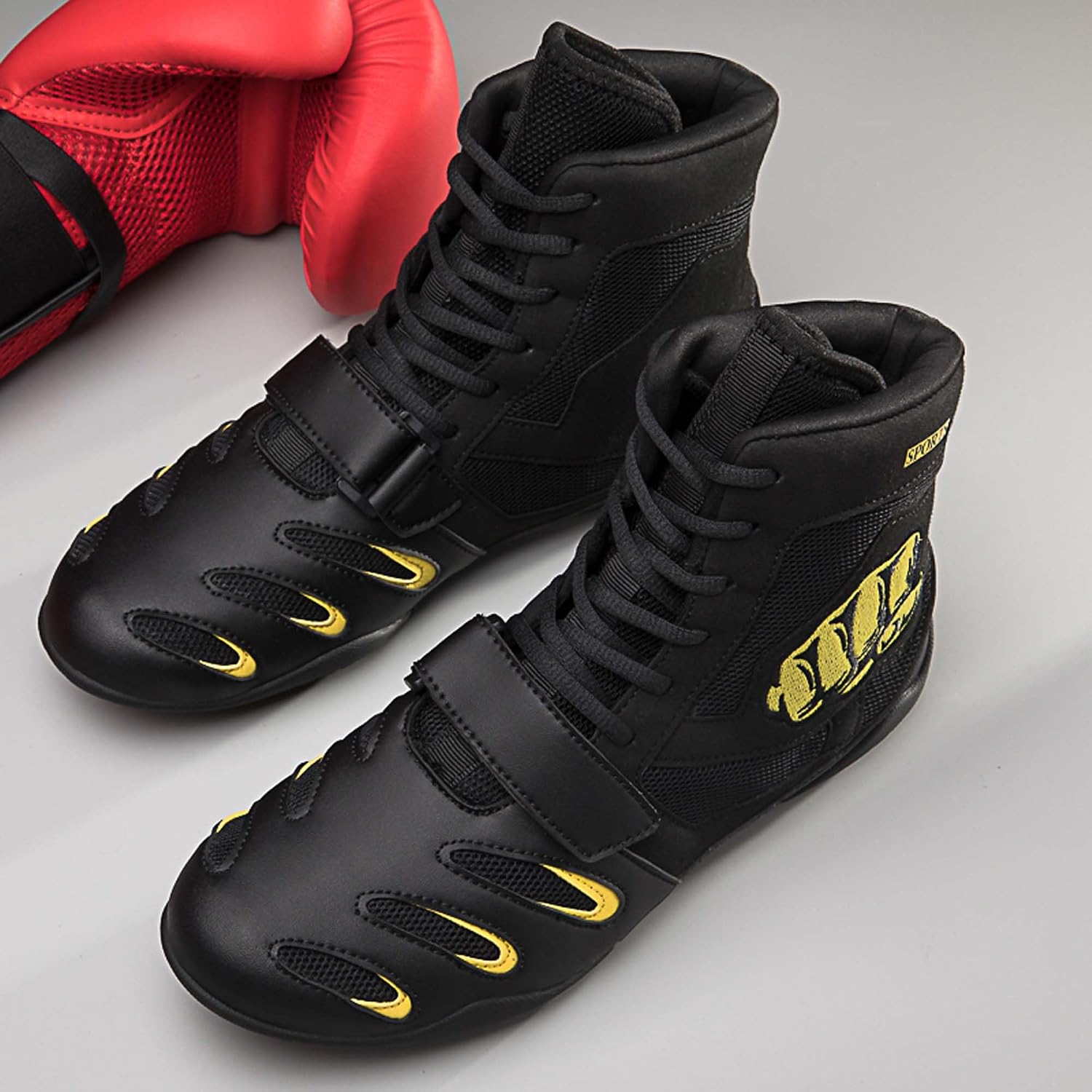 Men's and Women's Professional Fighting Boxing Shoes Fashion Casual Wrestling Boxing Shoes Wrestling Sneakers Comprehensive Athletic Training Shoes