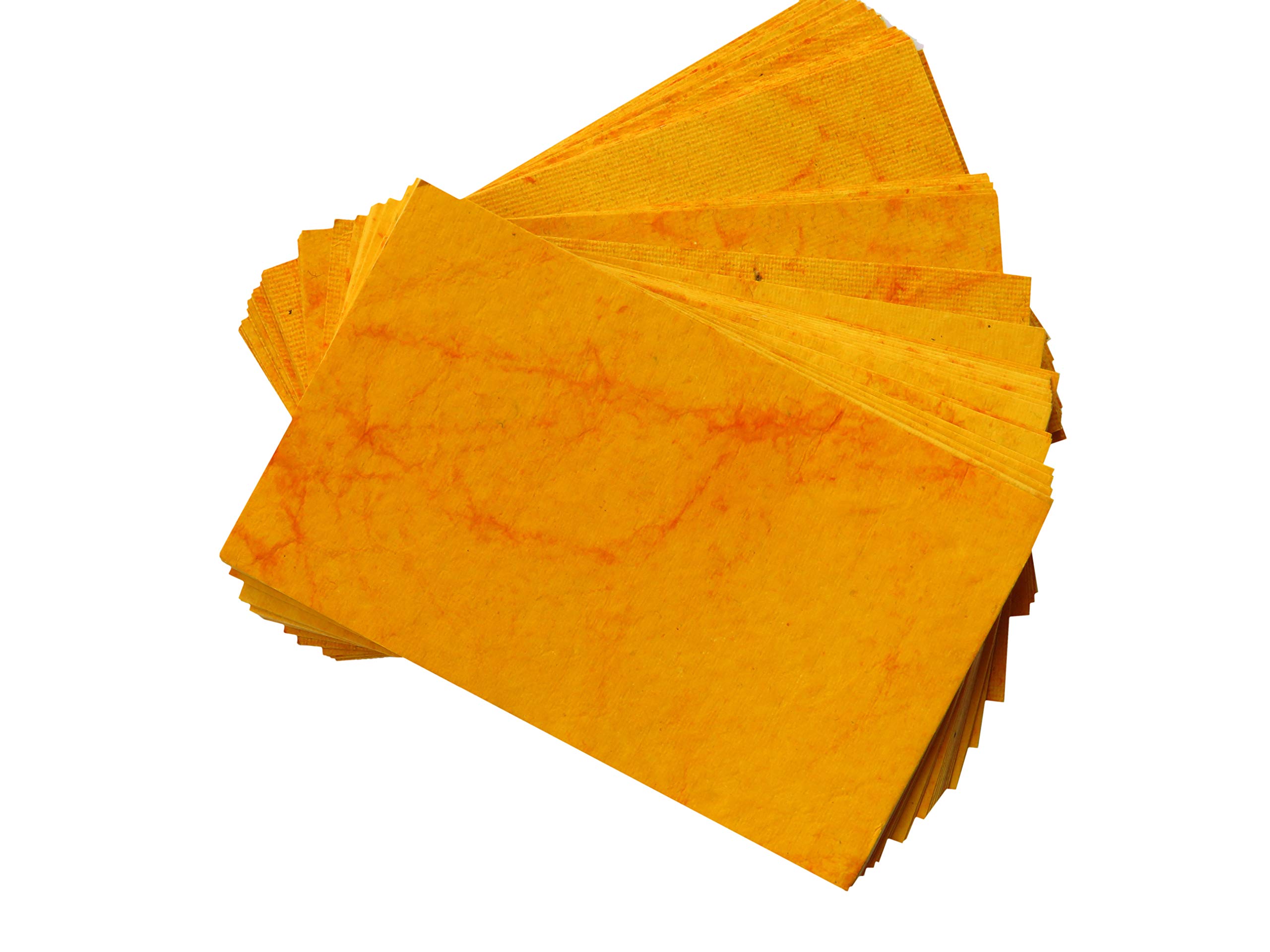 Yellow Designer Message Cards, DIY Card, (3x5) Inches (Pack of 50)