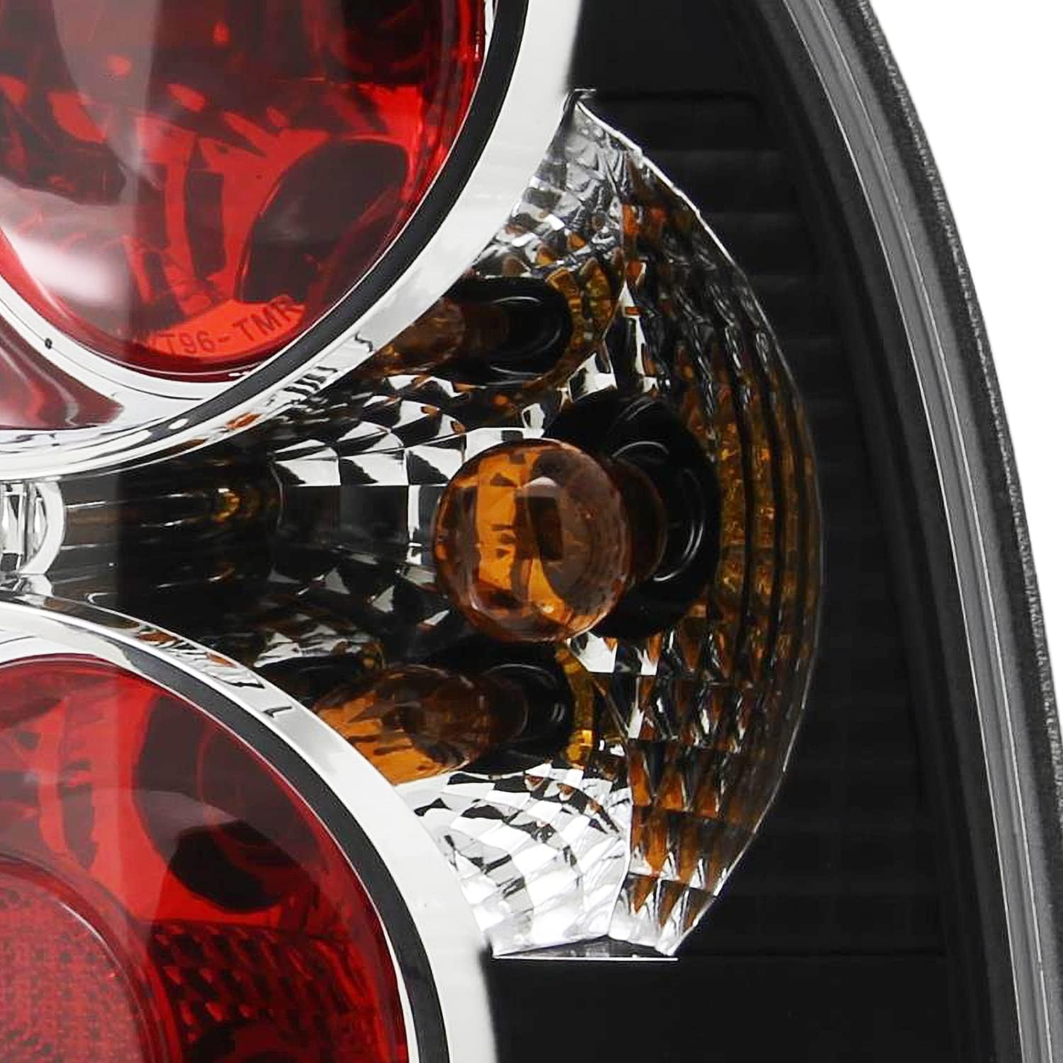 SPEC-D TUNING Black LED Halo Projector Headlights + Black Tail Brake Lamps Compatible with 2001-2005 Volkswagen Passat Left + Right Pair Headlamps Assembly