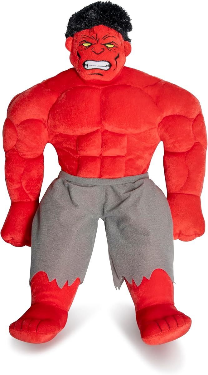 Marvel Red Hulk Superhero Kids Light Up Plush Pillow Buddy for Boys | 23 Inches, Official Product, Ultra-Soft Polyester, Stuffed Plushie, Spot Clean Only, Boys Gift