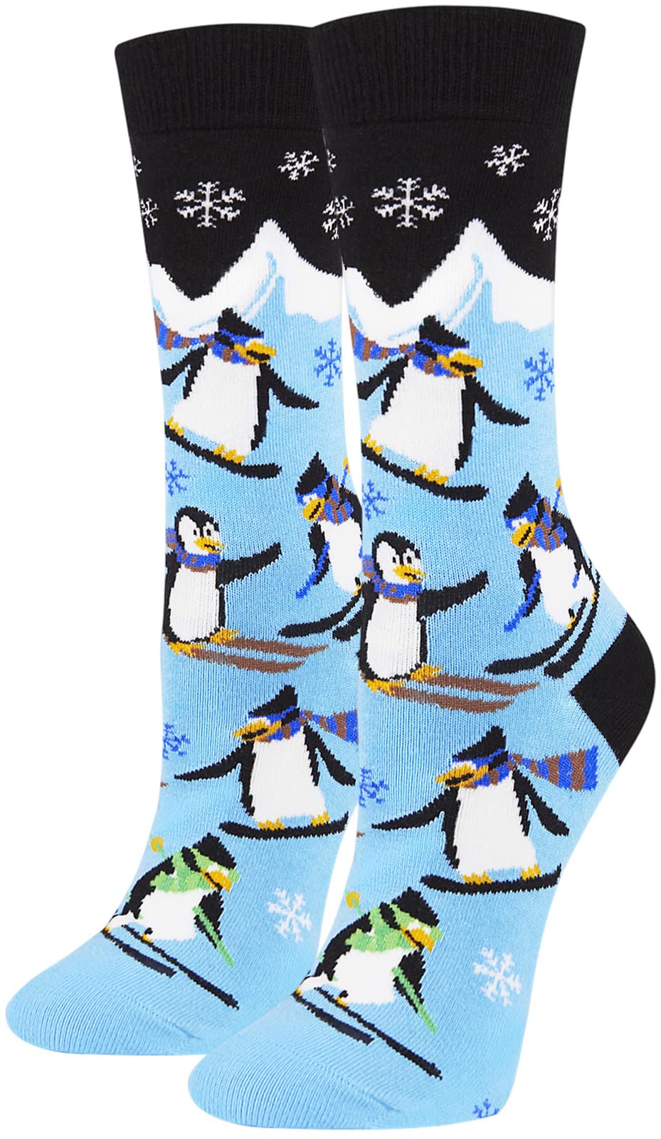 Women's Novelty Drink Socks, Crazy Animal Socks, Coffee Wine Penguin Otier Goat Avocato Casual Crew Cute Funky Socks Girls