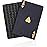 ACELION Waterproof Playing Cards, Plastic Playing Cards, Deck of Cards, Gift Poker (Black Diamond Cards)