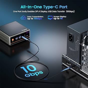 Amazon.com: Trycoo Mini PC, Ryzen 5 5600H (6C/12T, up to 4.2Ghz