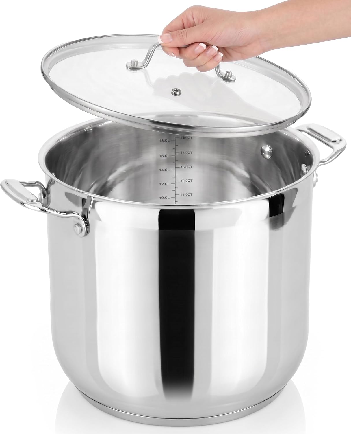 Best for large batch simmering: NutriChef 19-Quart Stainless Steel