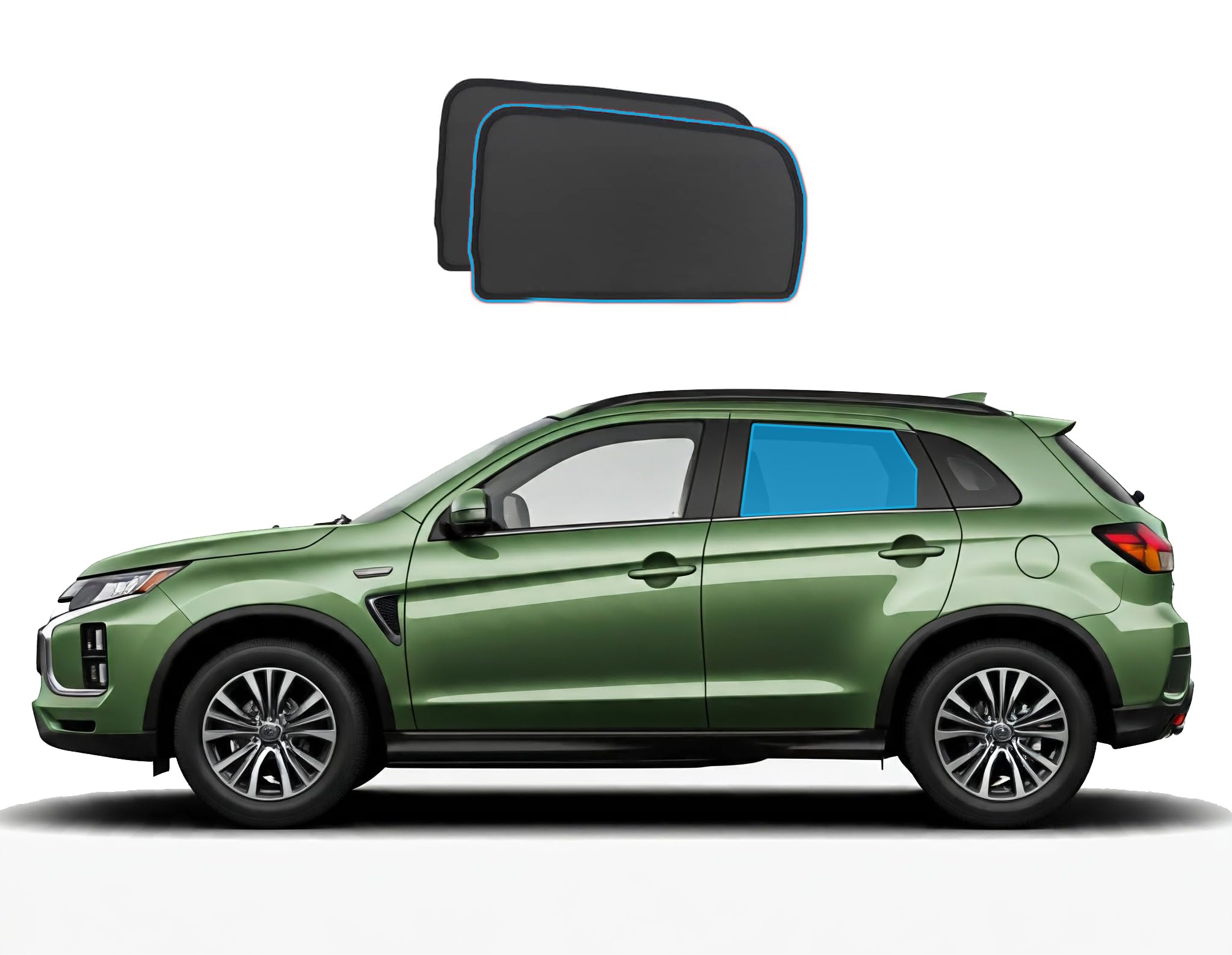UV-bescherming Baby Auto Auto Raam Zonwering Voor Mitsubishi ASX 2011-2014 – Mesh Vizier Voor Zij- En Achterruit UV Bescherming Auto Raam