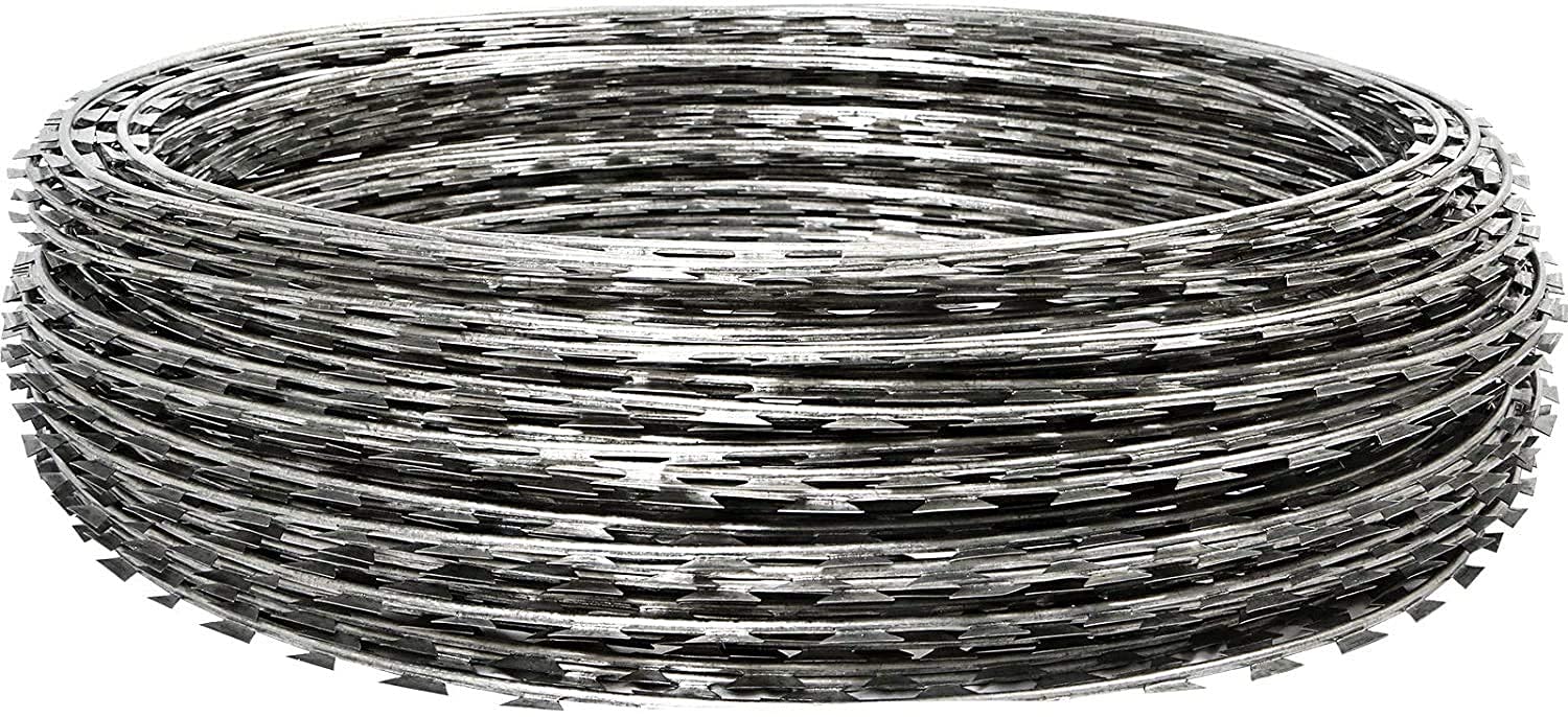 efficacy Fencing Wires for Security 600 Mm Use in Border Security Concertina Coils for Garden and Property Safety 6 Meter 50 Rounds Pack -1 (B09LYFHZ2T) Amazon Price History, Amazon Price Tracker