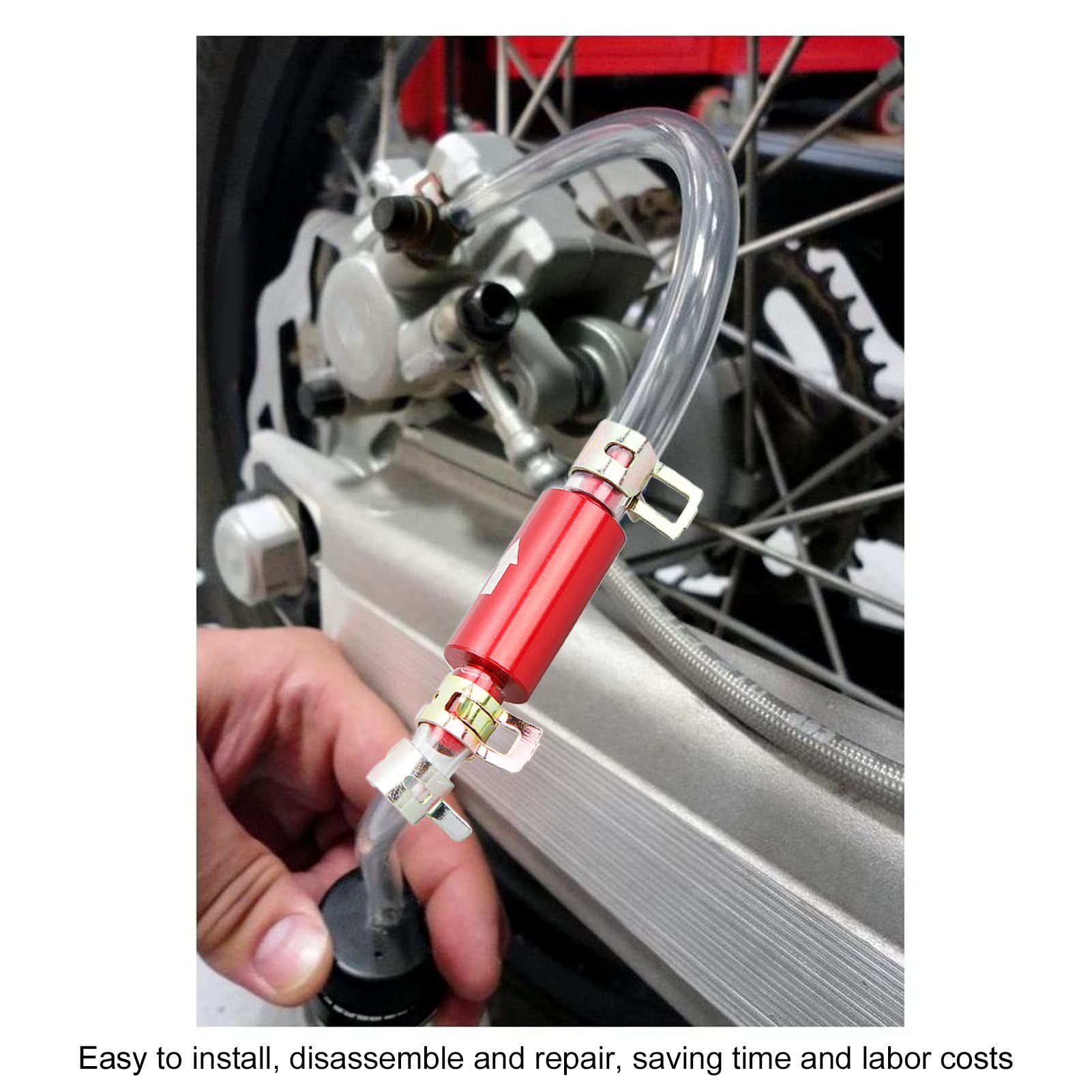 Strumento Spurgo Frizione E Freni Idraulici - Per Moto E Auto, Con Valvola Unidirezionale - Foto 2