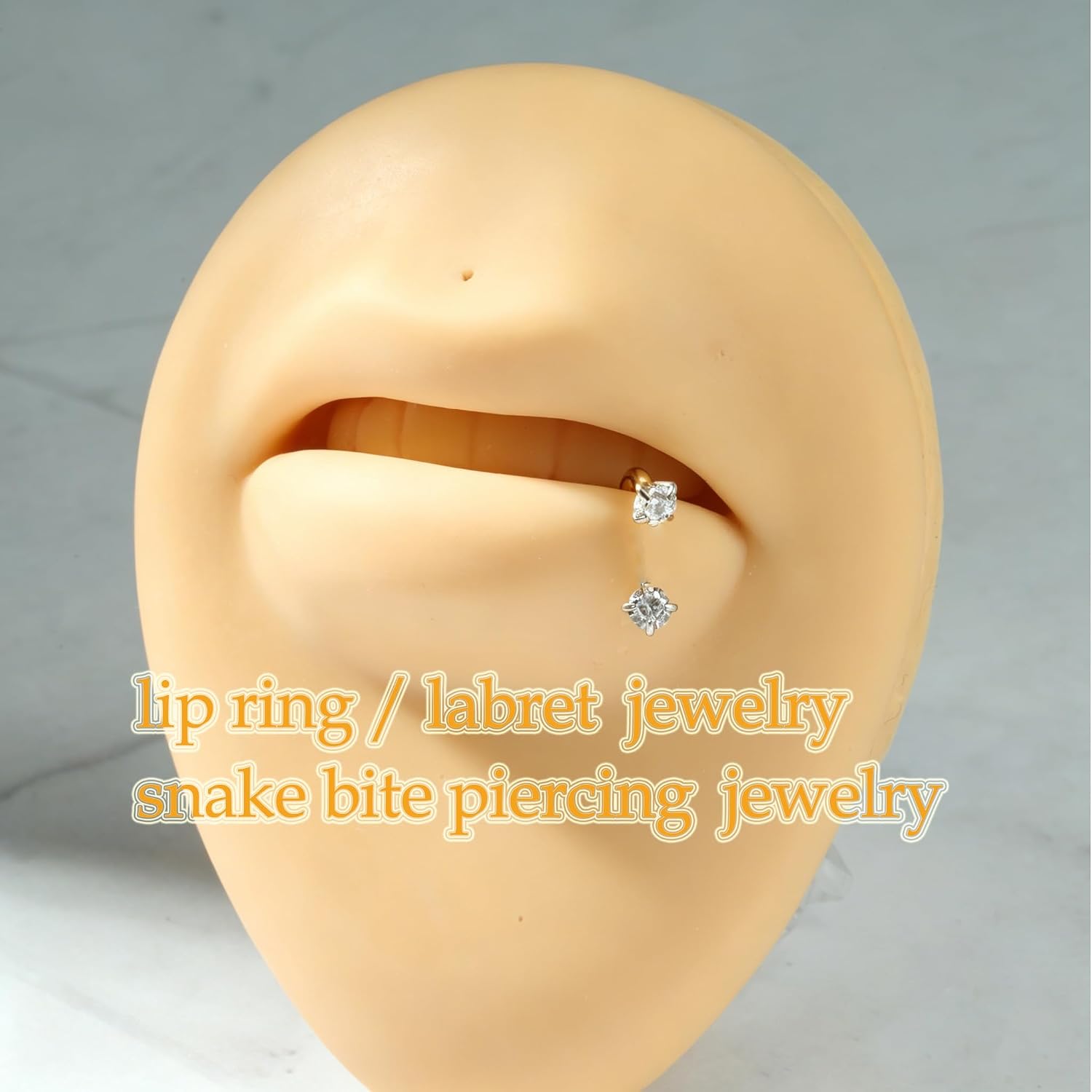 MODRSA 7mm 20g Horseshoe Nose Ring Hoop 20 gauge Gold Double Gem Horse Shoe Nose Rings for Women Surgical Steel Replacement Top Pink Star Small Cartilage Tragus Daith Earring Helix Piercing Jewelry