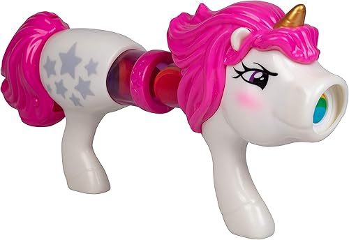 Miniatura 2 de Hog Wild Unicorn Power Popper - Juguete de espuma para disparar bolas de arco iris de fuego rápido hasta 8 bolas de espuma, juego en interiores