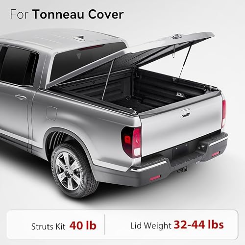 Miniatura 2 de Vepagoo C1620652 - Soporte de elevación de choque de 23 pulgadas, 40 libras178N por soporte de amortiguador para puerta de caravana, cubierta de