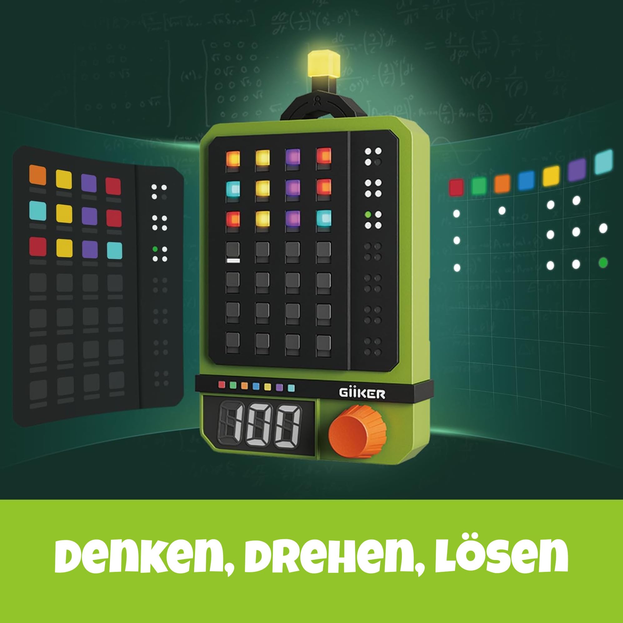 GiiKER Super Decoder – Code-Knackspiel | 600 Level | 4-stellige Farbcode-Rätsel | Solo- & Duo-Modus | Tragbares Denkspiel/Reisespiel/Gehirntraining für Kinder & Erwachsene | Mastermind, Wordle