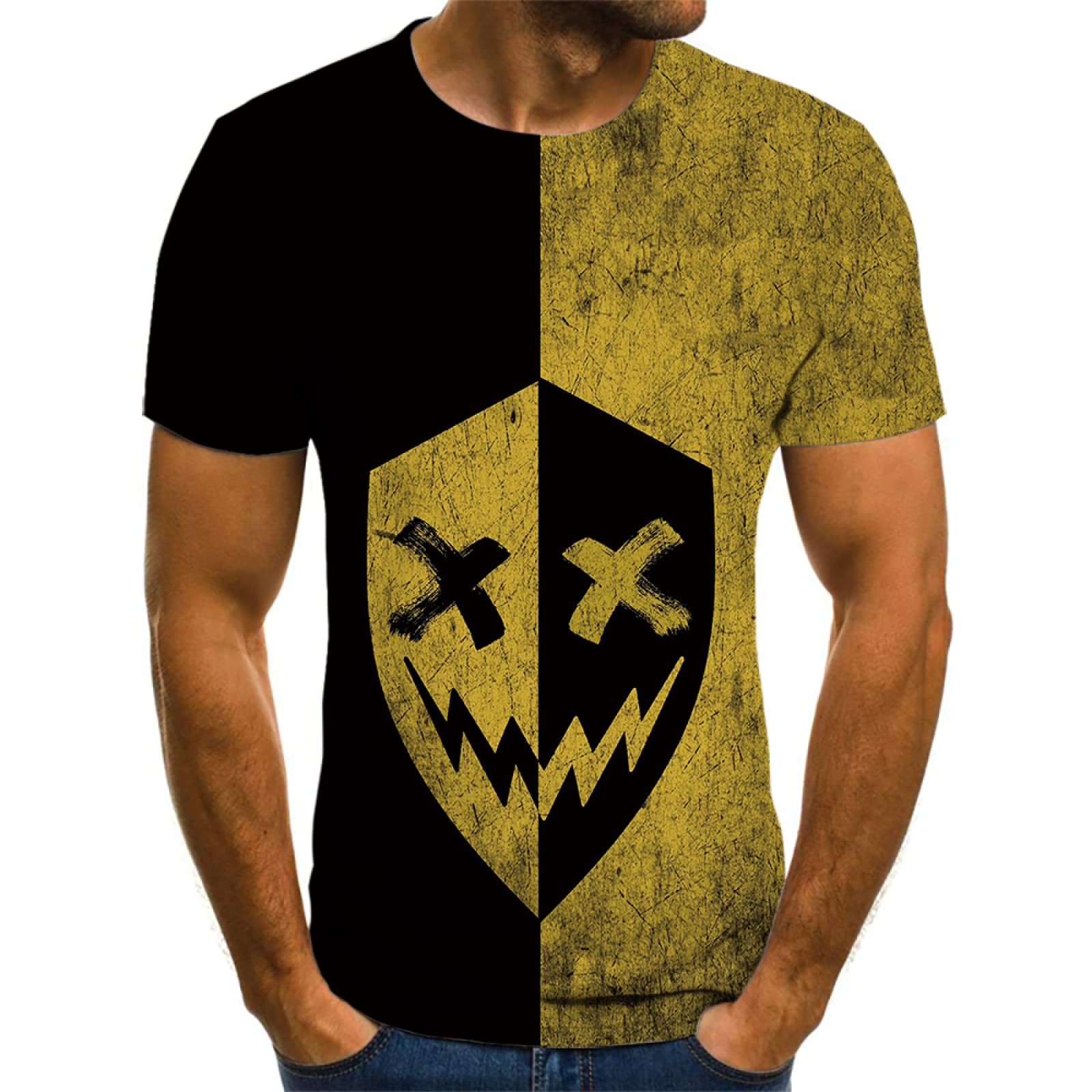 SANBEC Unisex XXOO collection 3D print pattern t-shirt print shirt t-shirt streetwear short sleeves with design