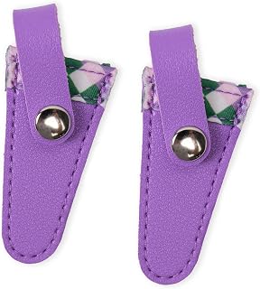 Fluxioxtna 2 PCS Color Lattice Ticsors Covers Protective Covers Bordery Herramienta Recorte Portátil para Protecciones