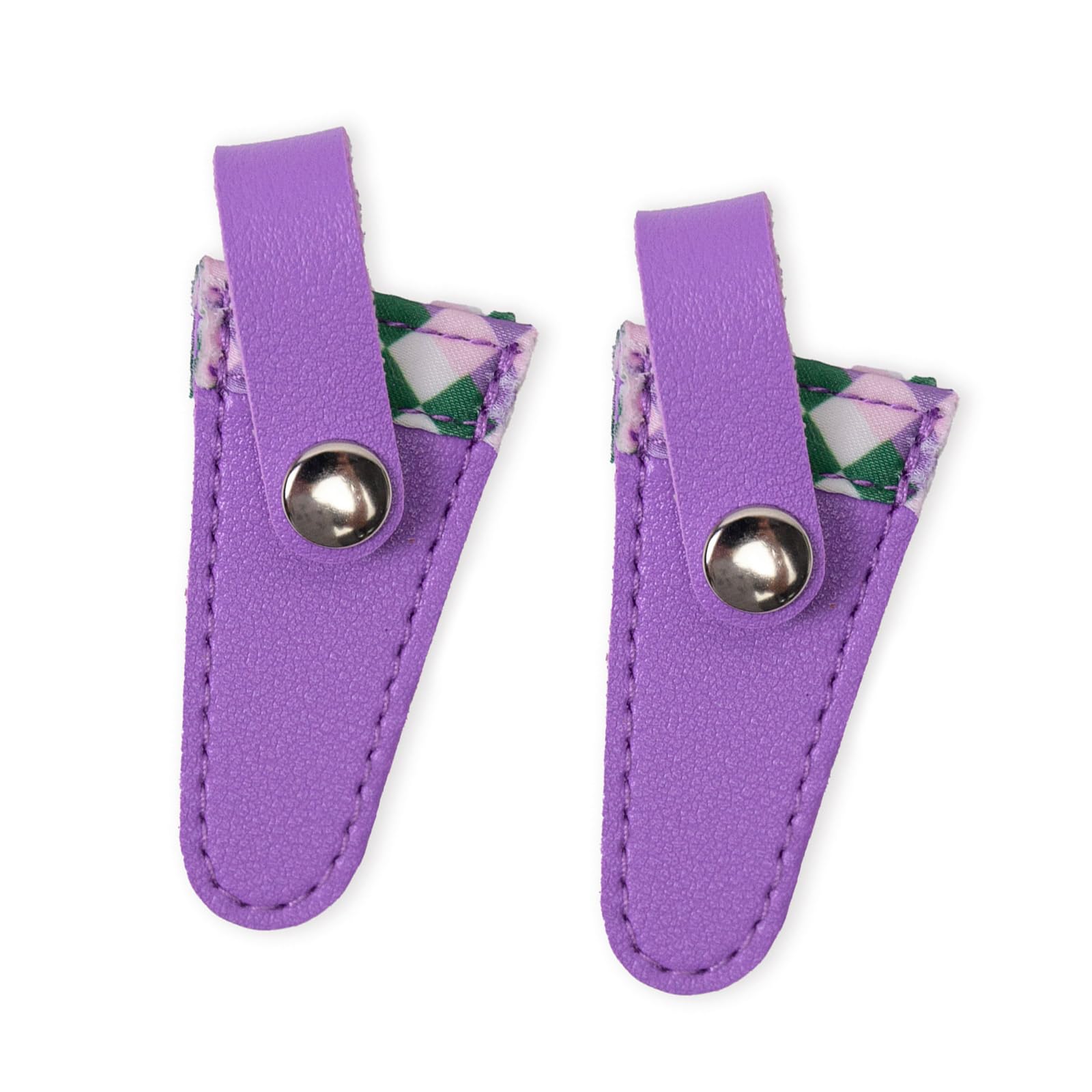 Buxuaaaa Purple 2 Pcs Embroidery Scissors Covers Portable Scissors Protective Covers Portable Trimming Tool