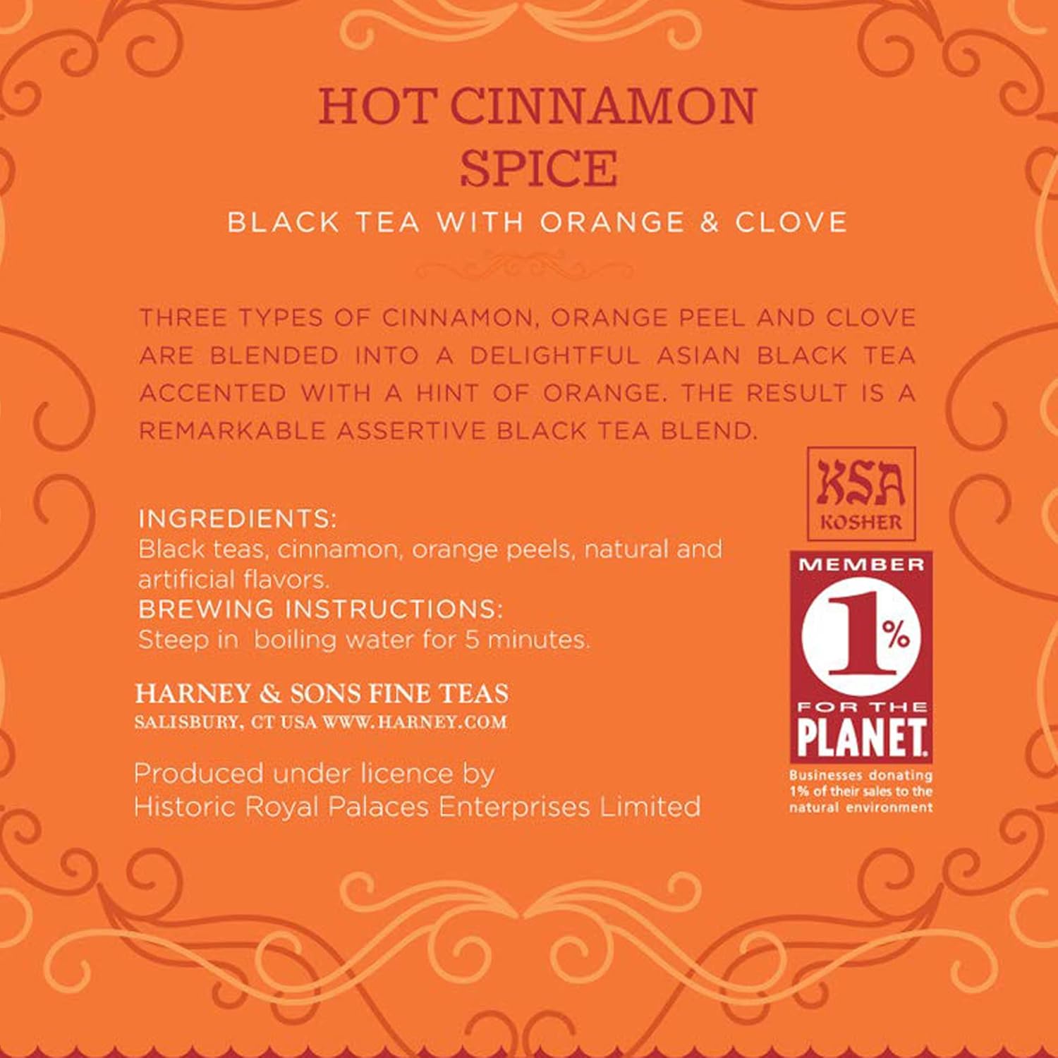 Harney & Sons Spicy Day & Night Tea Gift, Hot Cinnamon and Decaf Hot Cinnamon, Red Gift Box - Image 2