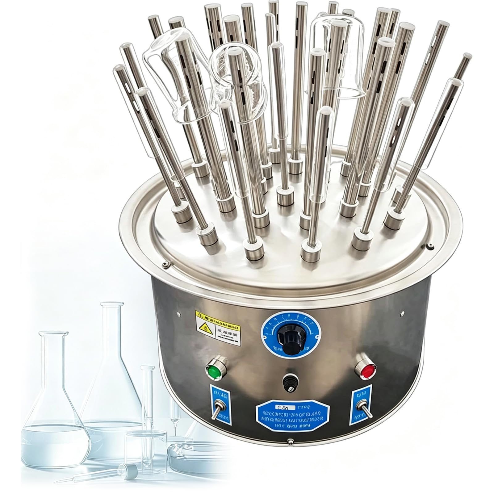 Suszarka Do Szkła Laboratoryjnego, Elektryczna Suszarka Do Naczyń Z 30 Otworami, Urządzenie Do Czyszczenia Ze Stali Nierdzewnej Do Szkła Laboratoryjnego, Probówek Stomatologicznych I Butelek