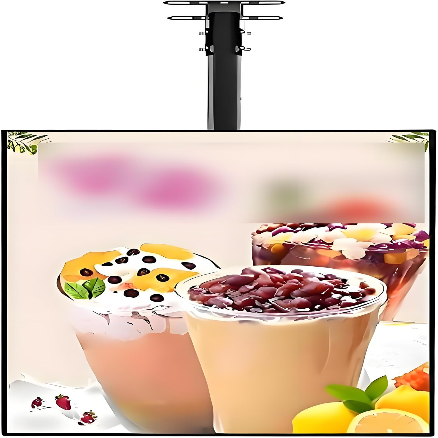 Espositore Luminoso A Led Per Menù, Con Cornice Sottile A Scatto, Ideale Per Ristoranti E Caffetterie, Disponibile Nelle Versioni Verticale (60X80 Cm) E Orizzontale (50X6,Horizontalscreen-50x60cm