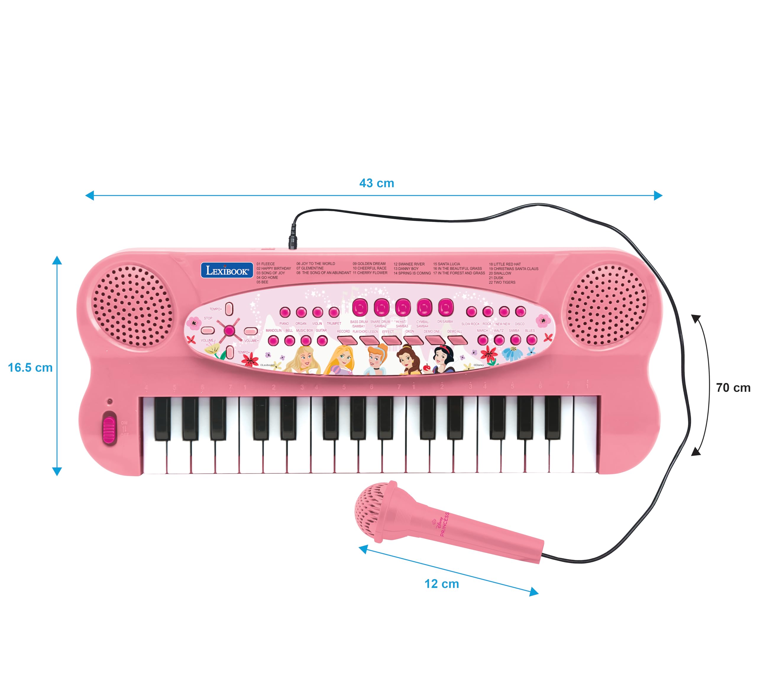 Disneyプリンセスキーボード Amazon.com: LEXiBOOK, Disney Princesses, Electronic Musical