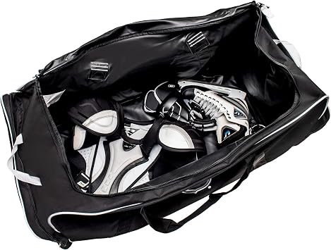 National Hockey League 37-Inch Duffel Bag Oversized Hockey Gear Bag, NHL Large Capacity Duffel Bag for Travel, Multi-Pocket Extra Large Sports & Gym Equipment Bag