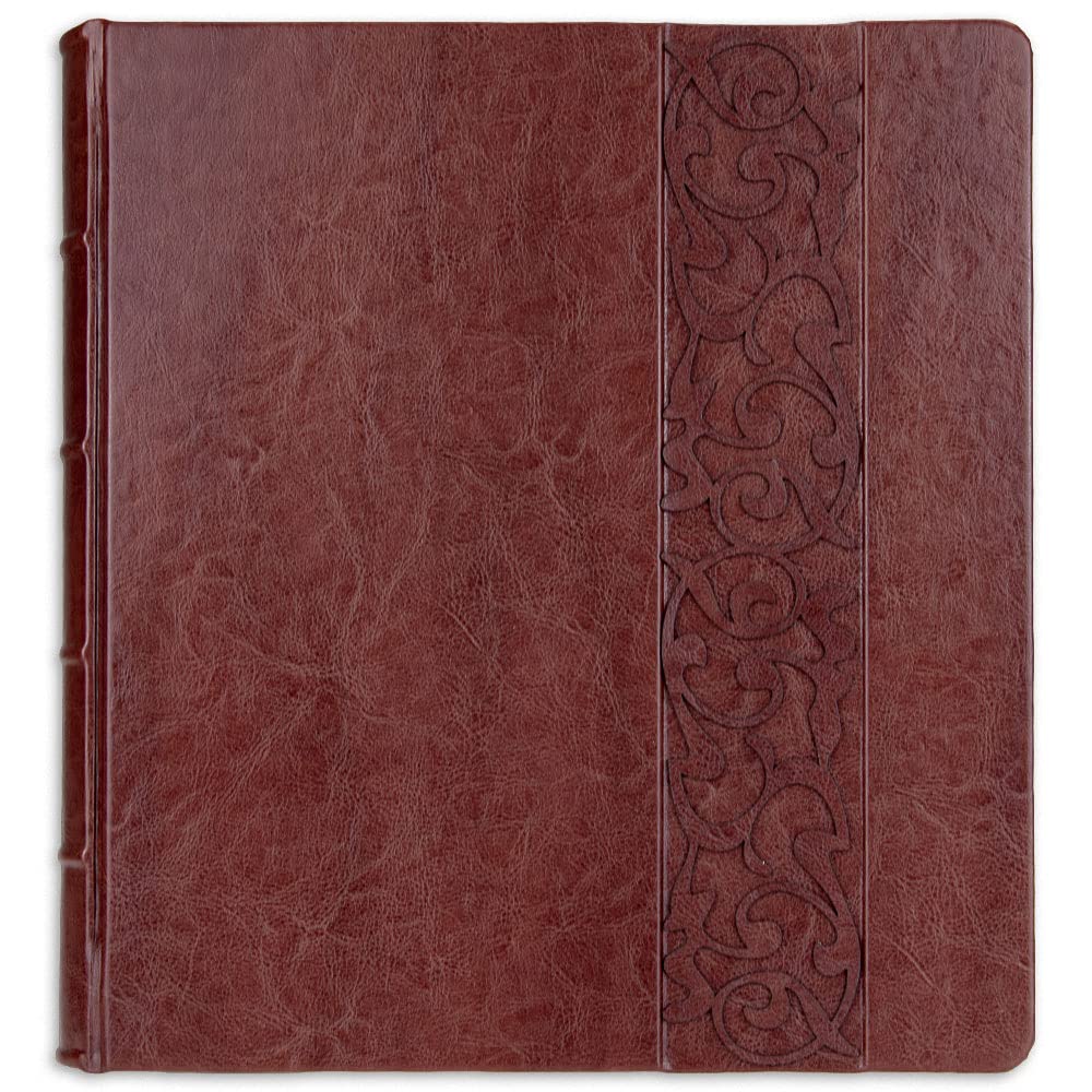 Album tradycyjny na zdjęcia wklejane - klasyczny design, sztywne czarne karty w środku - 28x31, 40 stron