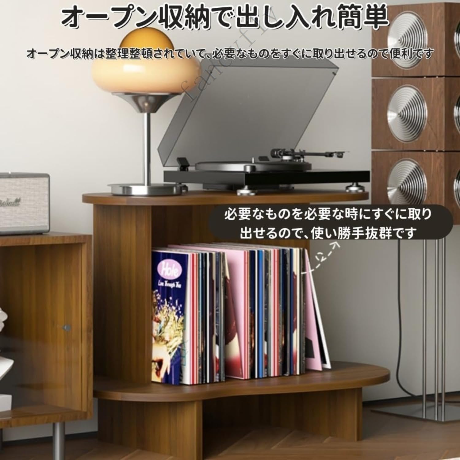 Amazon.co.jp: fancyfly 木製仕様で耐荷重性能を持つレコード