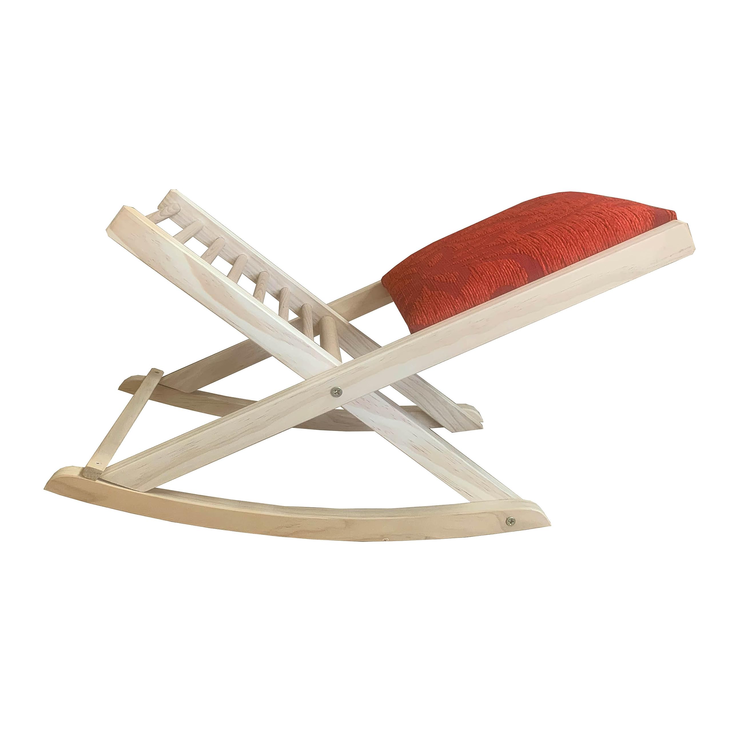 Reposapies plegable madera Haya Rojo