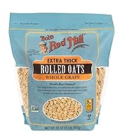 Vista 1 de Bob's Red Mill Extra Thick Rolled Oats, 32oz (Pack of 1) - Non GMO, Whole Grain, Vegan, Kosher