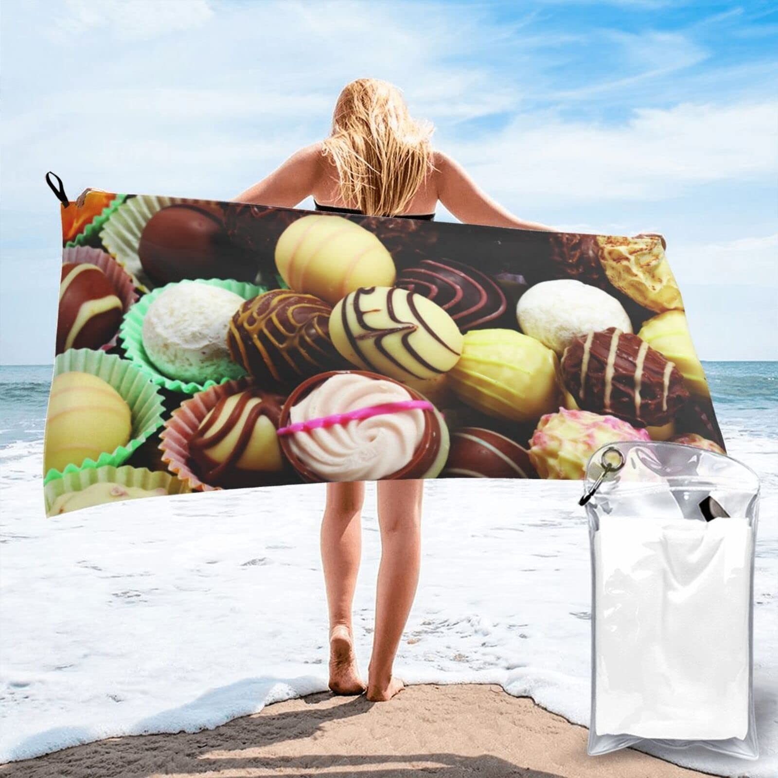 Drap de bain microfibre pour le camping et le yoga en plein air