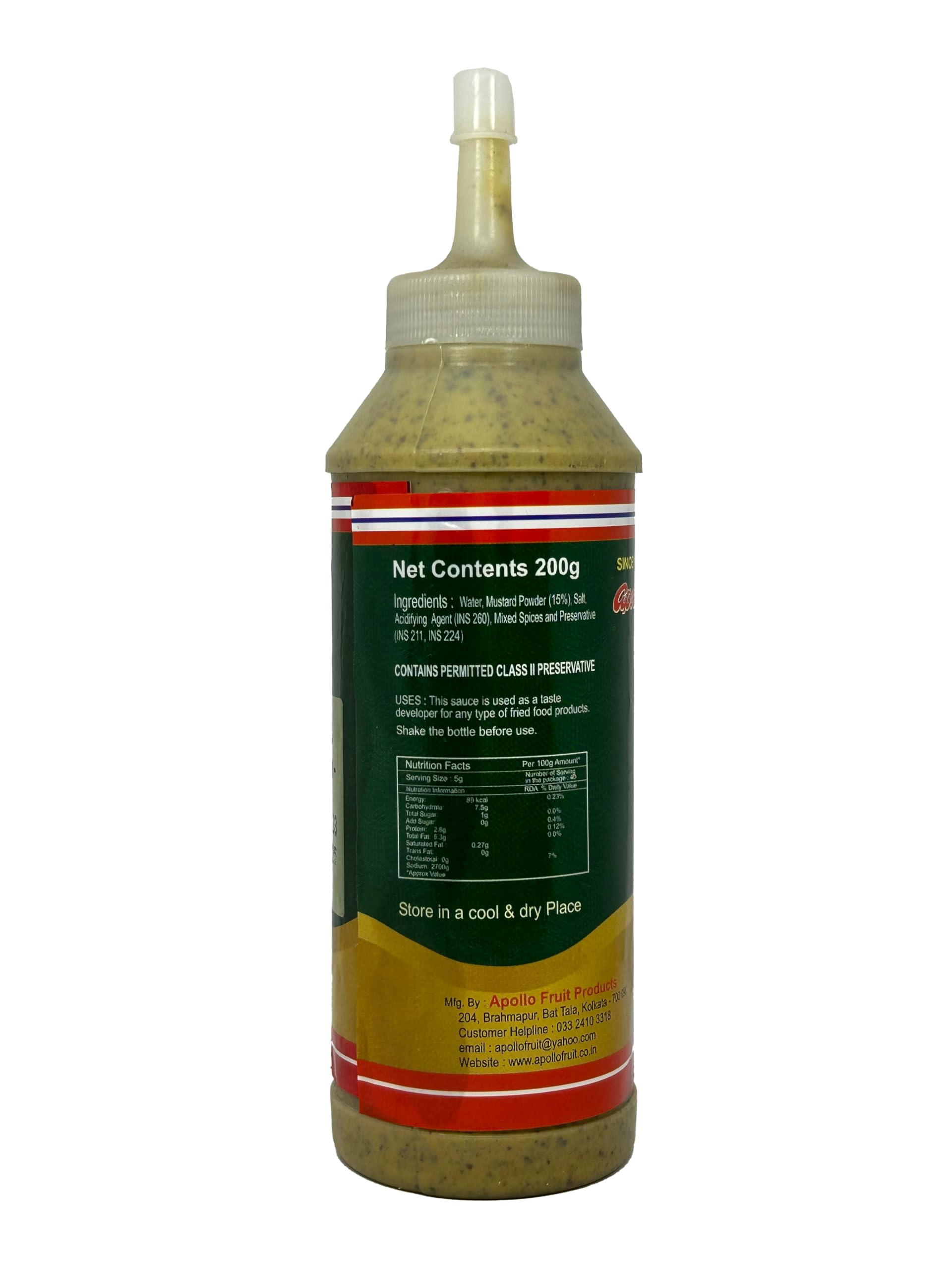 Apollo English Mustard Sauce - 200 ml - Image 2 thumbnail