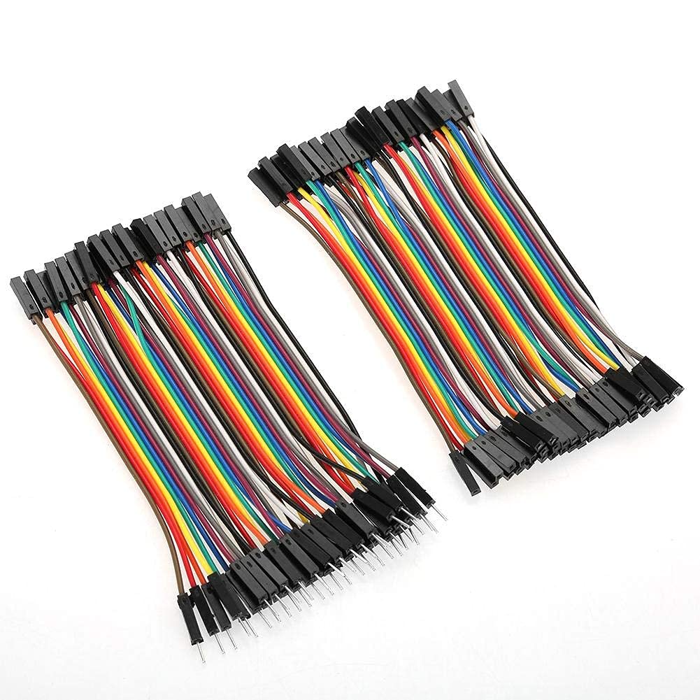 Fdit Cavetti Jumper 120pcs Kit per Breadboard, 40 Pin M/M M/F F/F