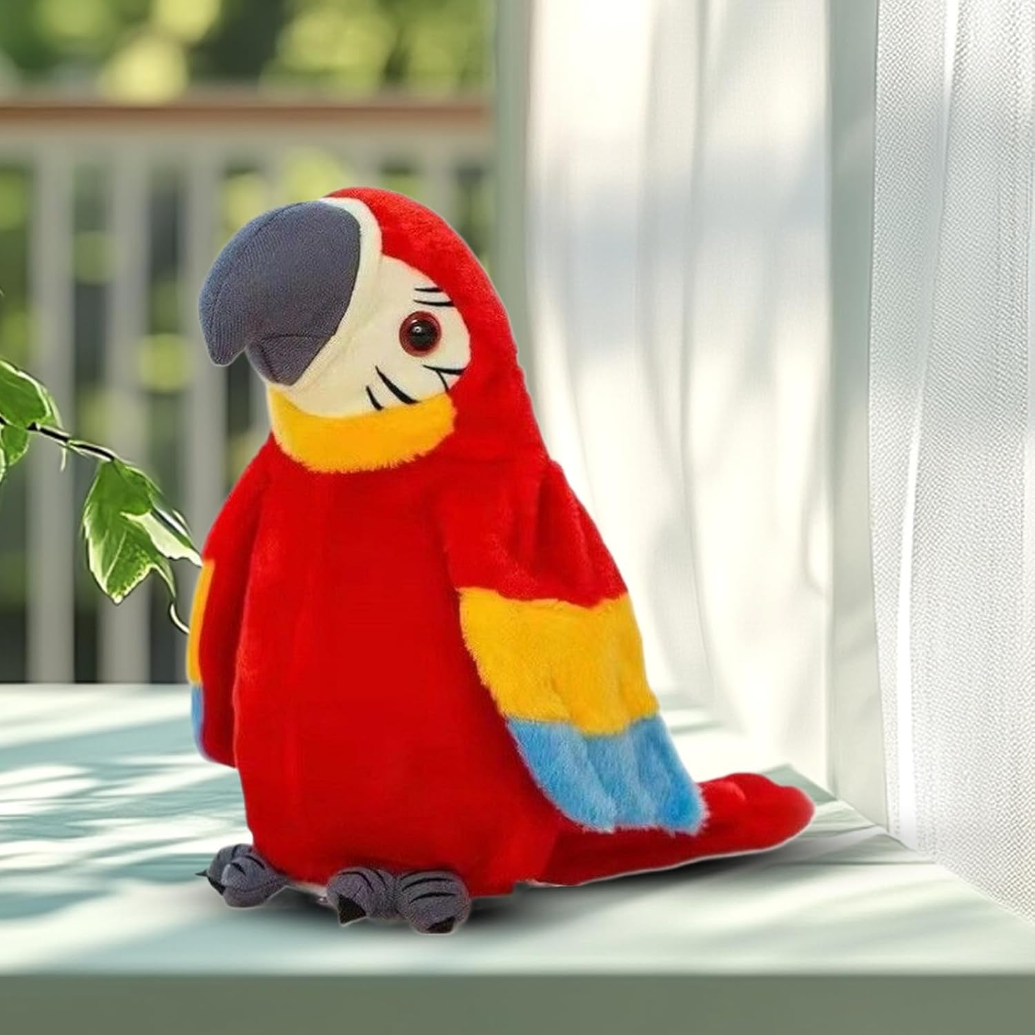 Genérico Bird Toys For Kids, Chirping Cat Toy with Flapping Wings and Music, Toy Bird, Electronic Realistic Plush Animal For Kids Pets Party Play Desk Decoration Holiday Shelf